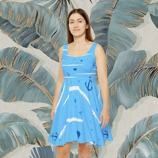 Sea, Women's Skater Dress (AOP)
