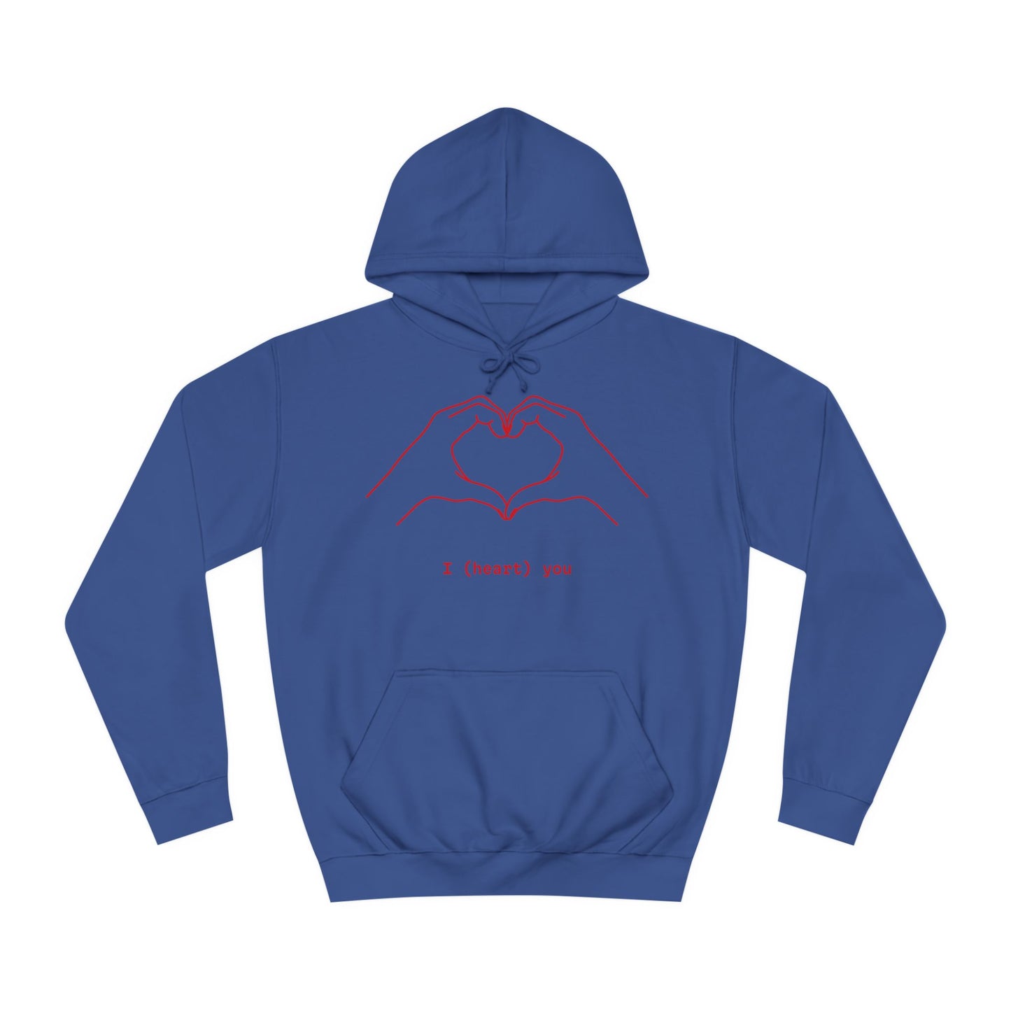 Unisex Heart College Hoodie