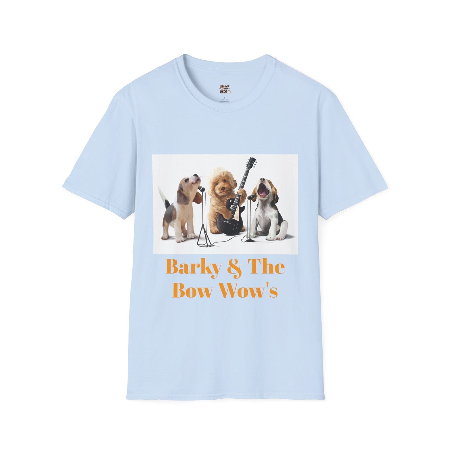 Dog Band T‑Shirt — "Barky & The Bow Wow's" Graphic Tee