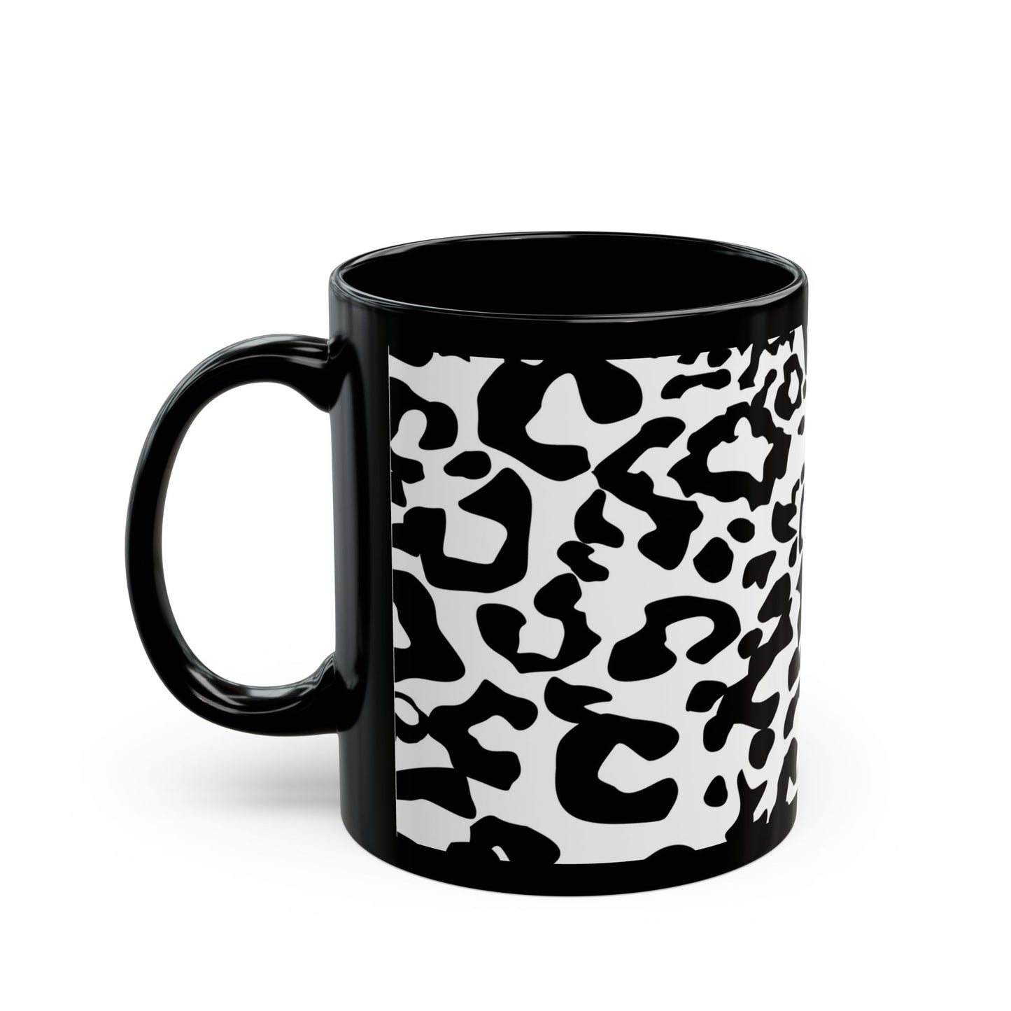 Leopard, Black Mug (11oz, 15oz)