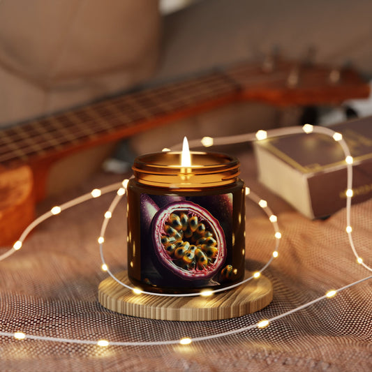 Peppered Passion Scented Soy Candle (Multi-Size, 9 oz and 4 oz Amber Jar)