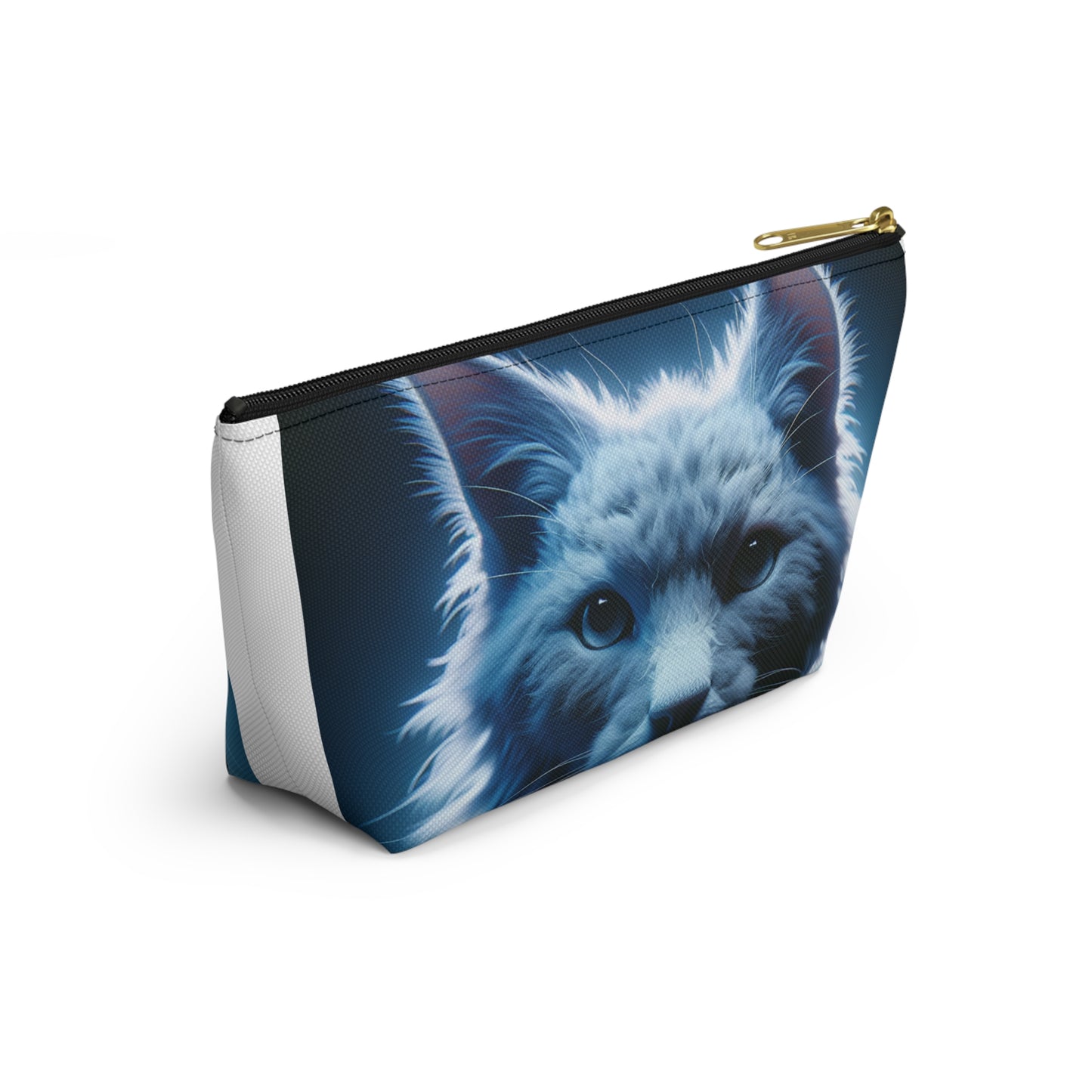 Make-up Accessory Pouch w T-bottom, ( Persian Cat )