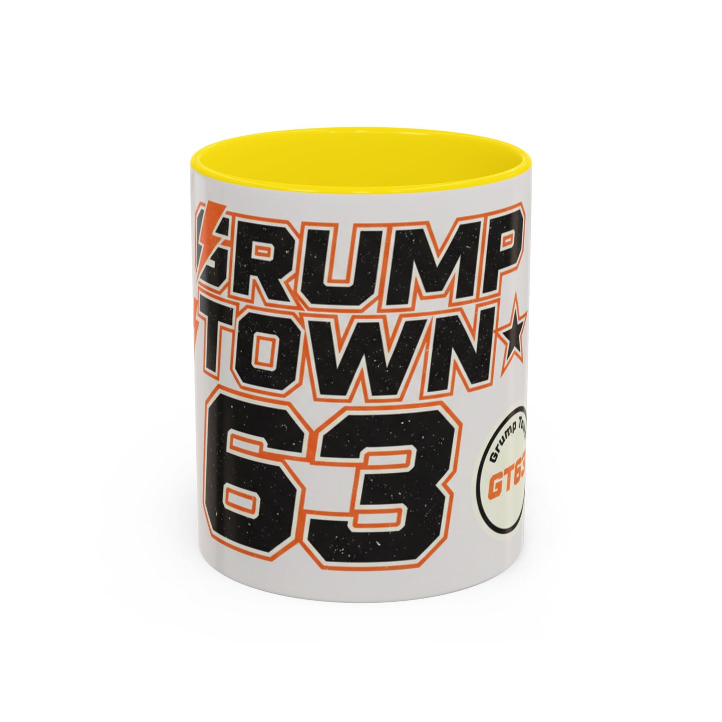 Accent Coffee Mug — 'Crump Town 63' Retro Racing Logo Coffee Mug (11/15oz)