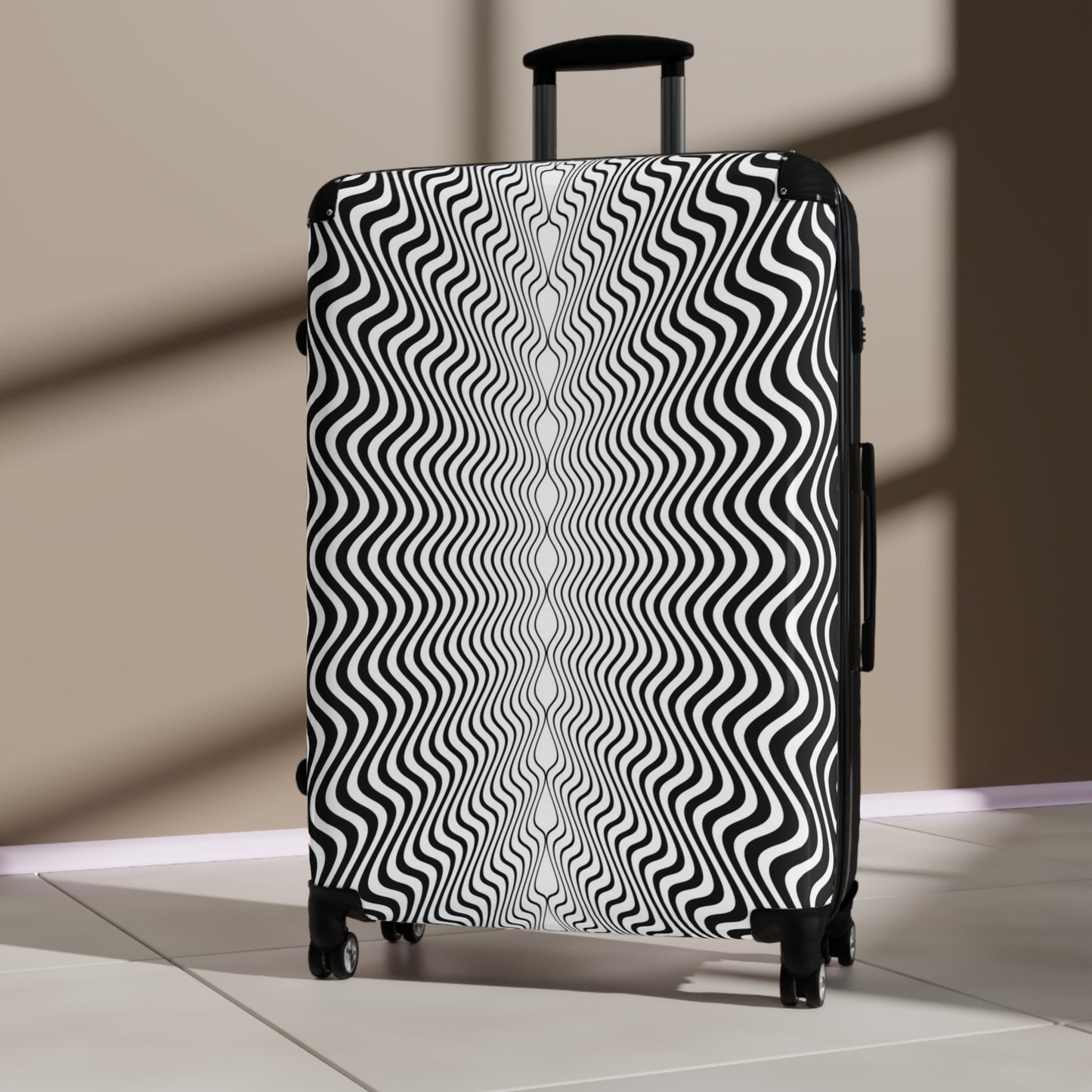 Suitcases, Sm, Med, Lrg, Waive 3D lines