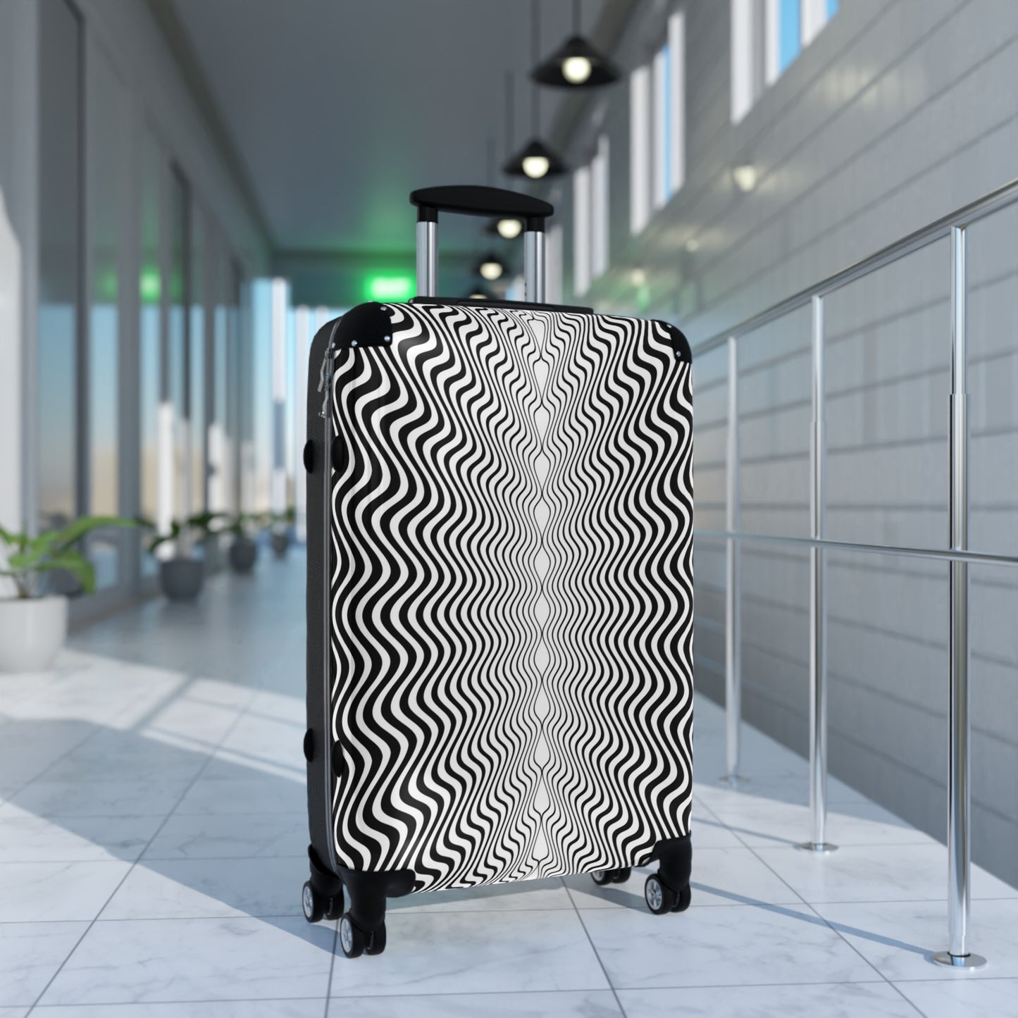 Suitcases, Sm, Med, Lrg, Waive 3D lines