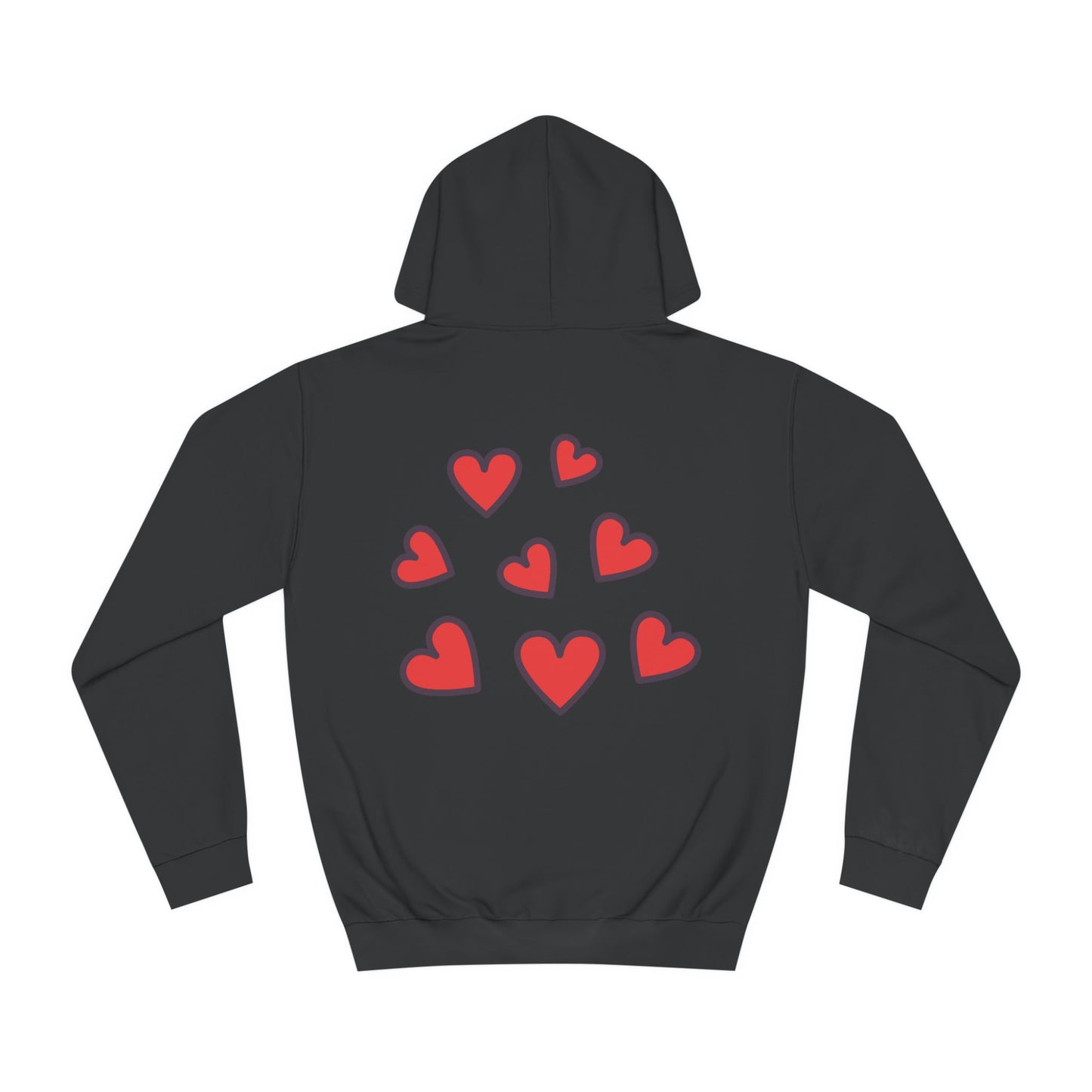 Unisex Heart College Hoodie
