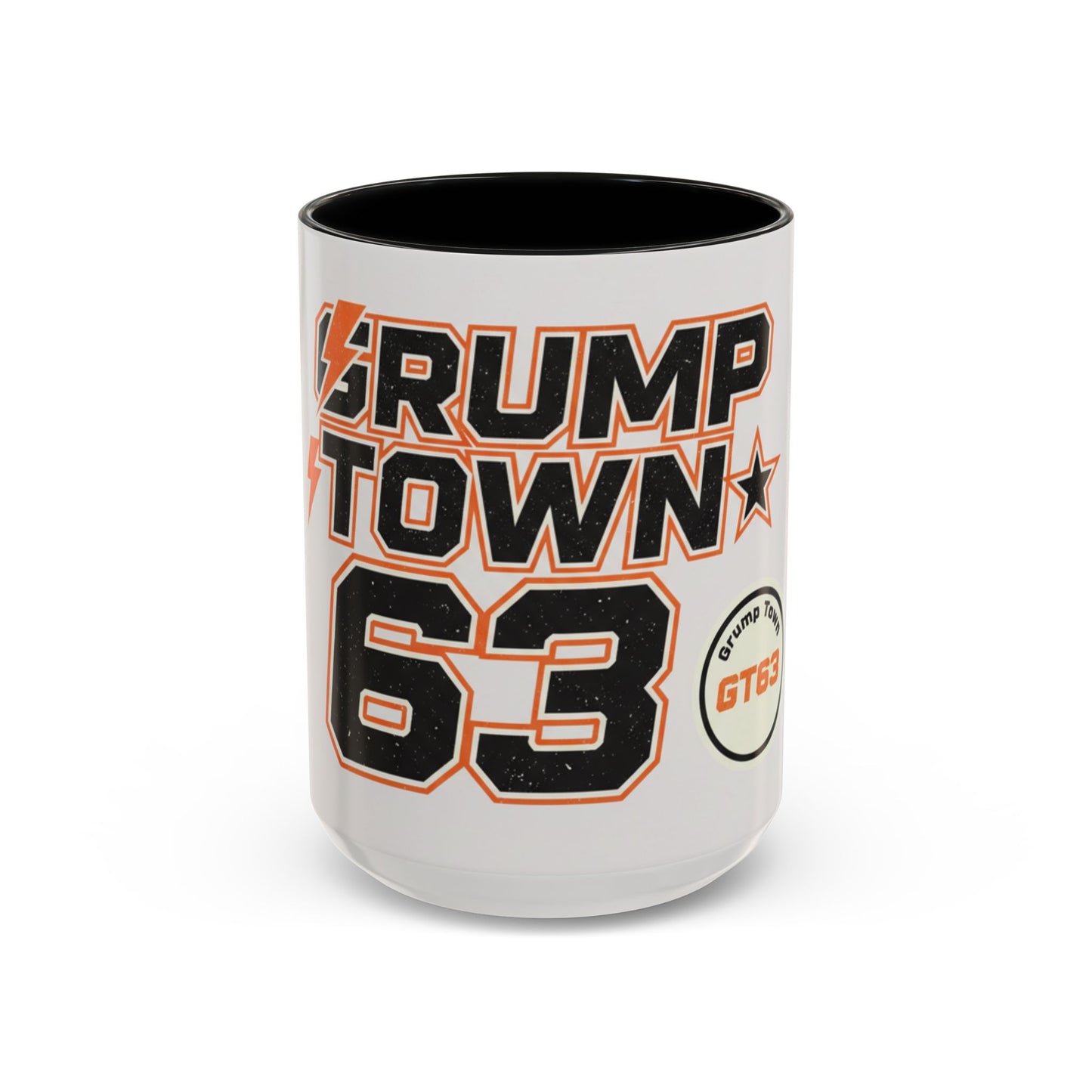 Accent Coffee Mug — 'Crump Town 63' Retro Racing Logo Coffee Mug (11/15oz)