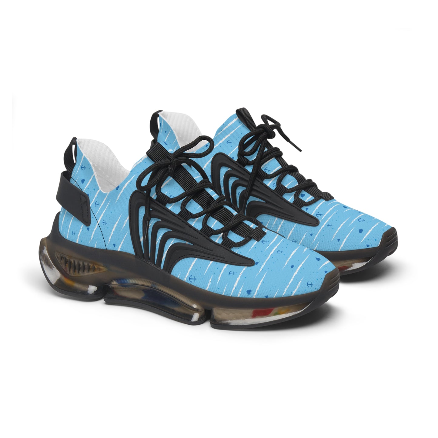 Sea Horse Blue (White or Black trim), Women's Mesh Sneakers