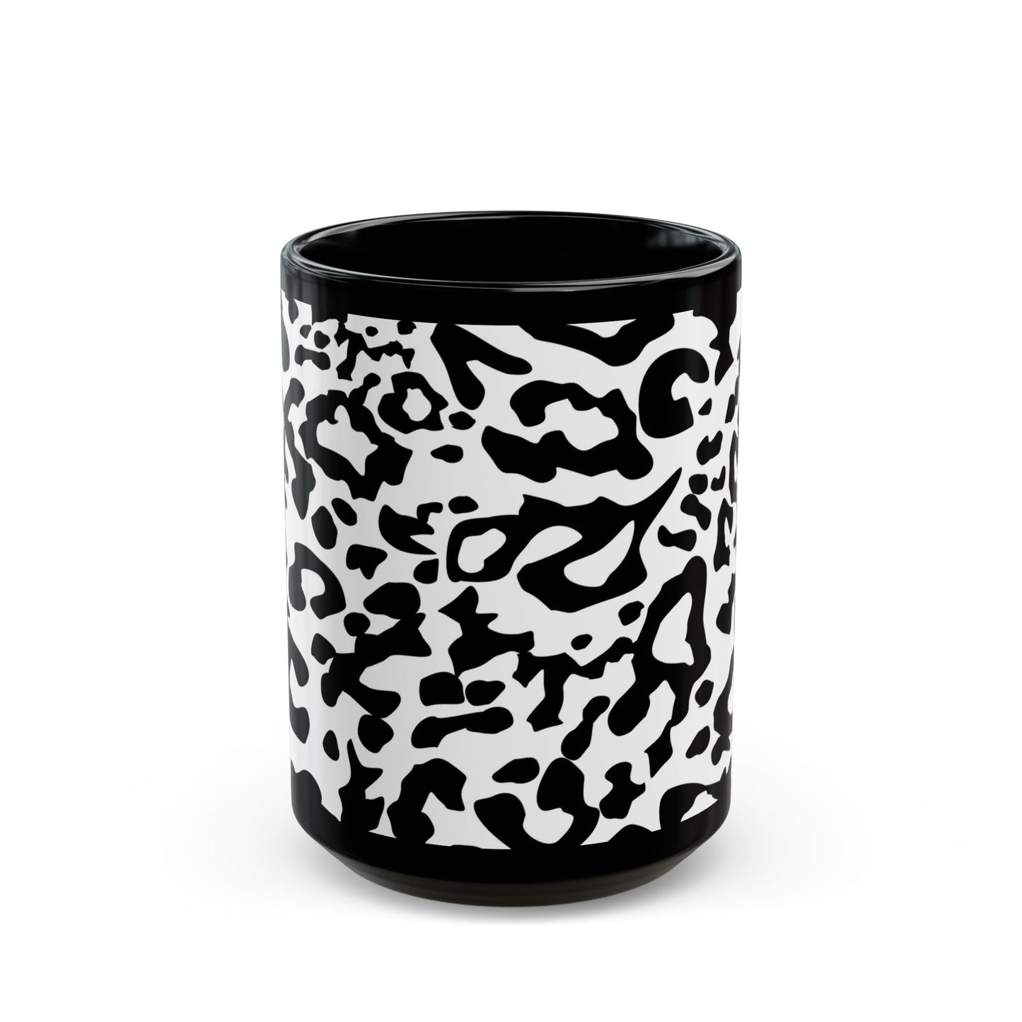 Leopard, Black Mug (11oz, 15oz)