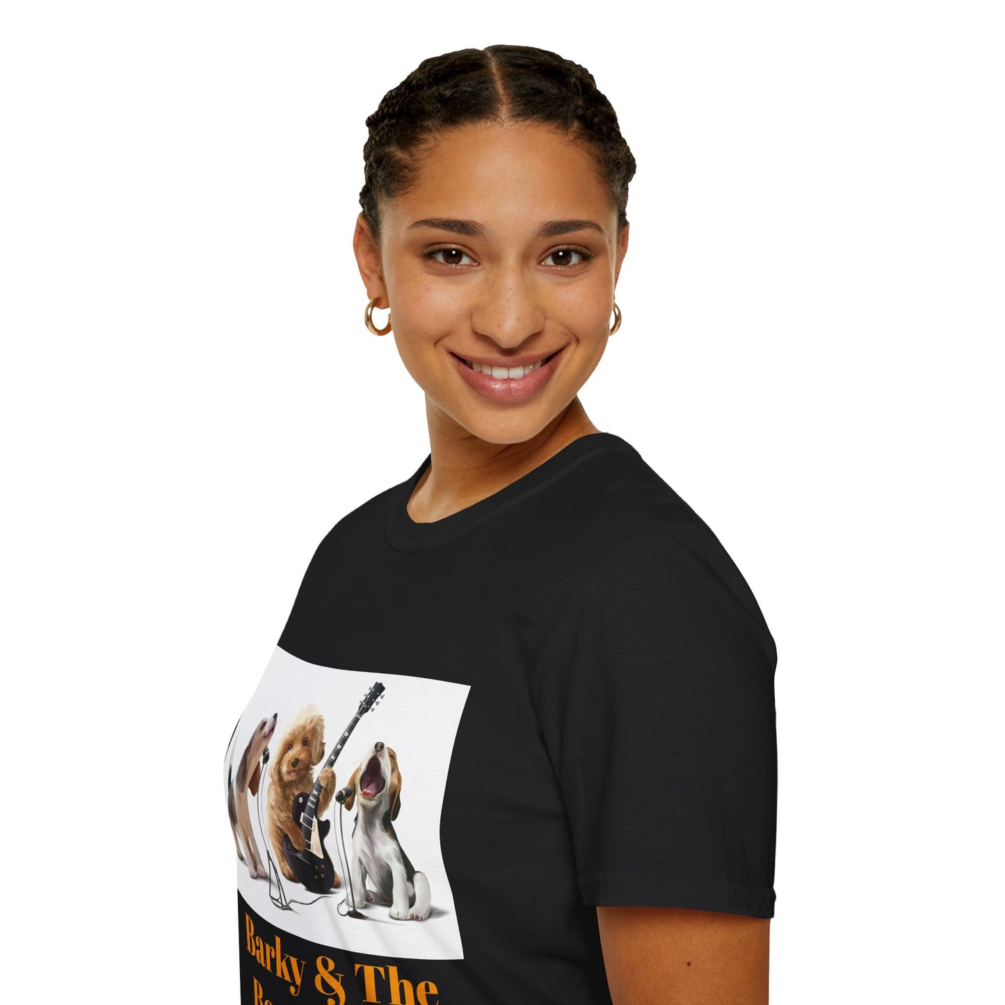 Dog Band T‑Shirt — "Barky & The Bow Wow's" Graphic Tee