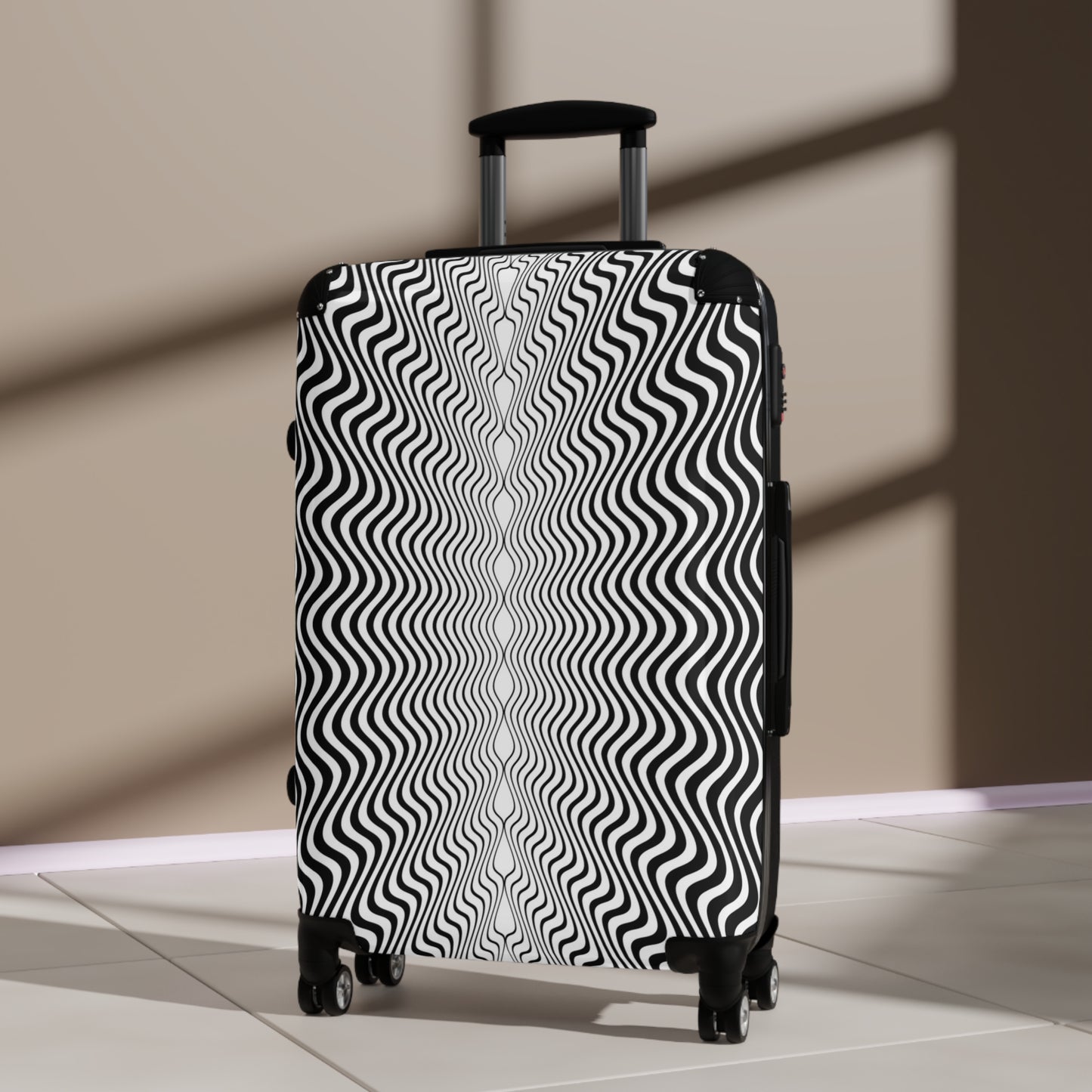 Suitcases, Sm, Med, Lrg, Waive 3D lines