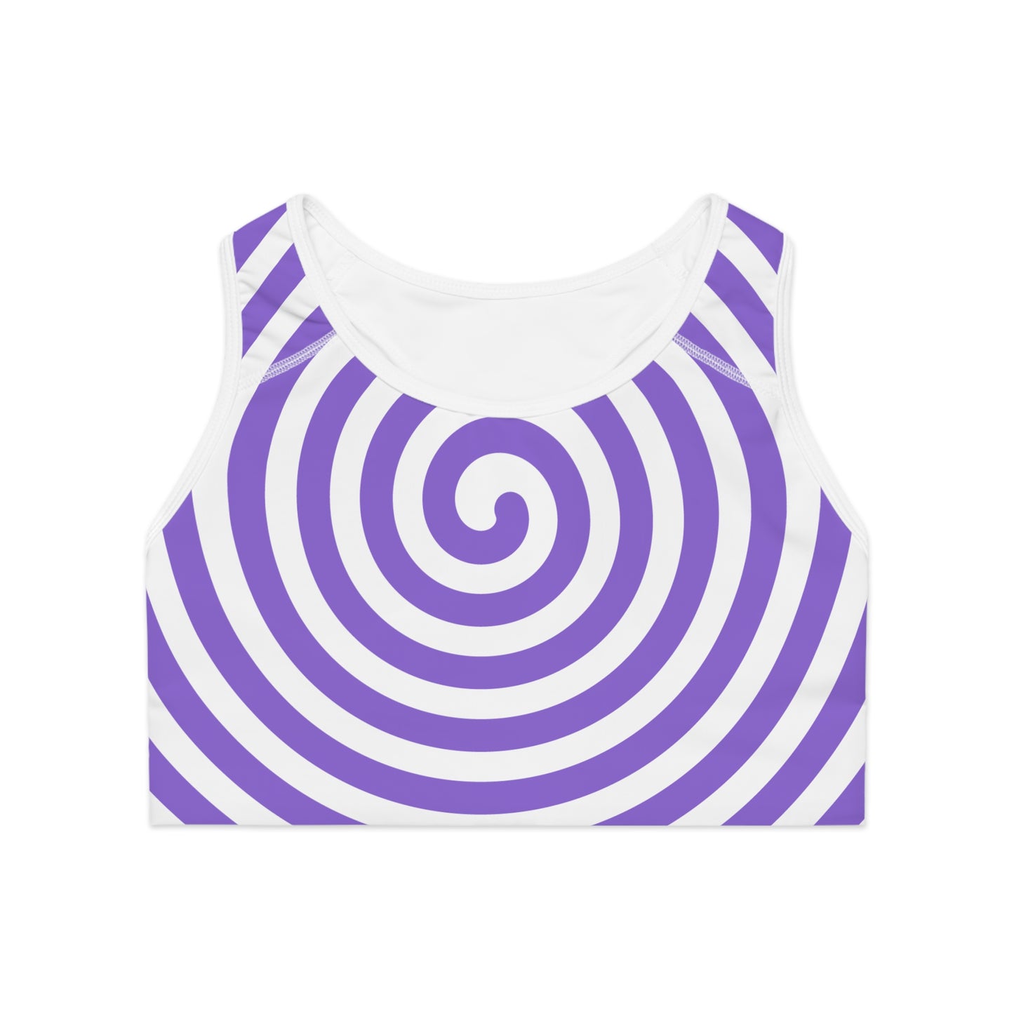 Purple Sports Bra (AOP)