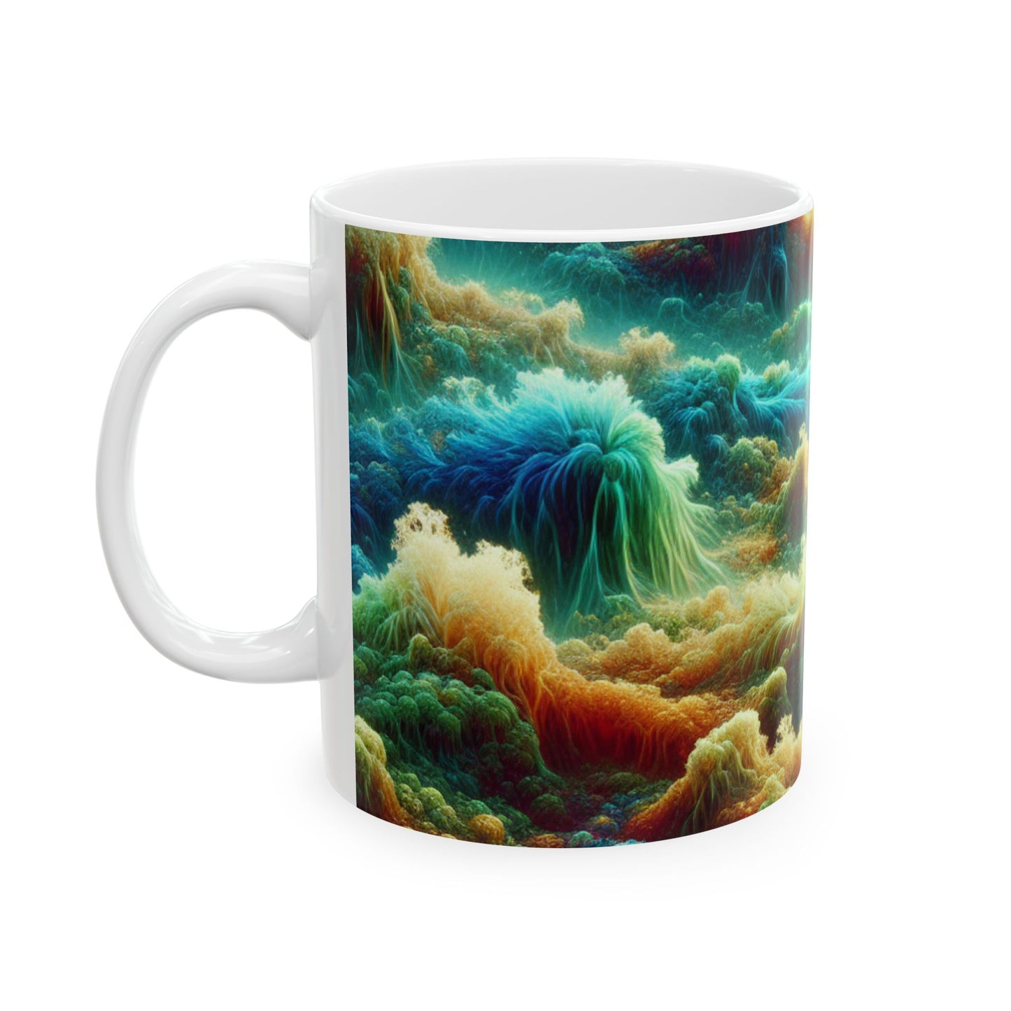 Colorful Waves, Ceramic Mugs, (11oz, 15oz) Coffee 1st