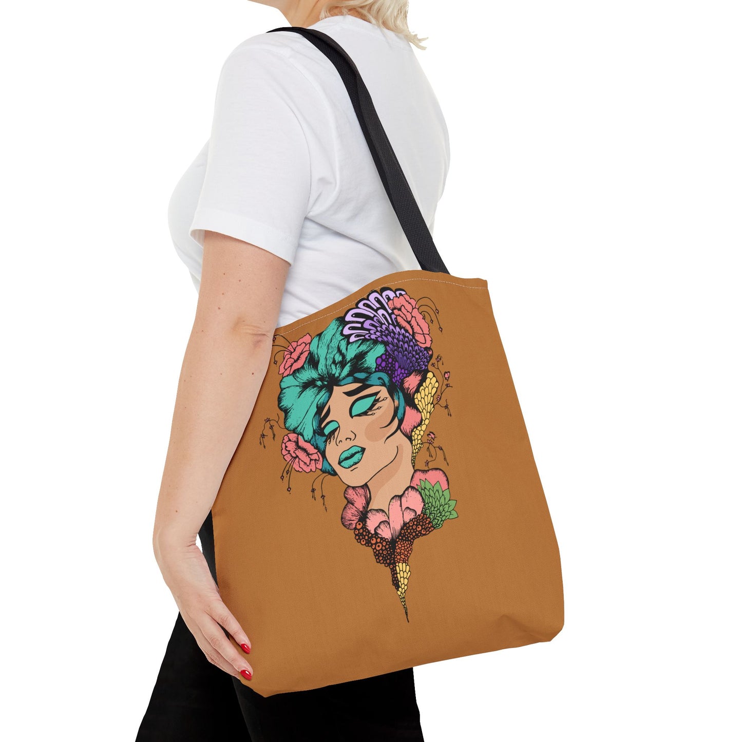 Blue Hair, Tote Bag (AOP)
