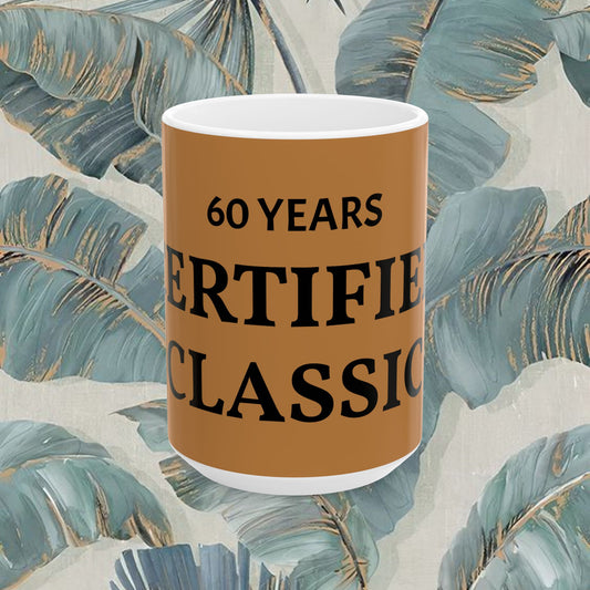 60 Years Certified Classic Ceramic Mug