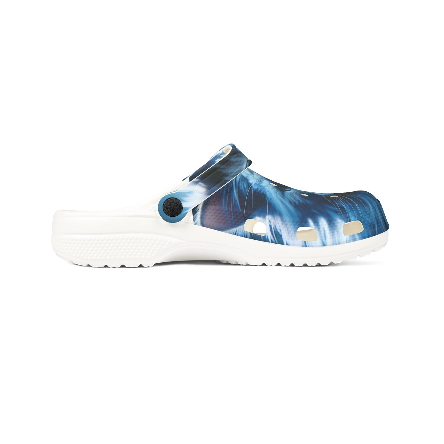 Kitty Print (Blue), EVA Foam Rubber Shoes (AOP)