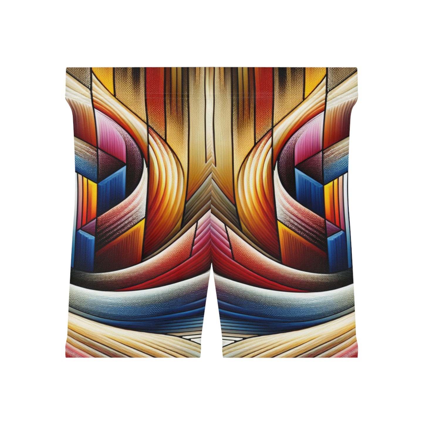Sexy Print/White Base, Women's Biker Shorts (AOP)