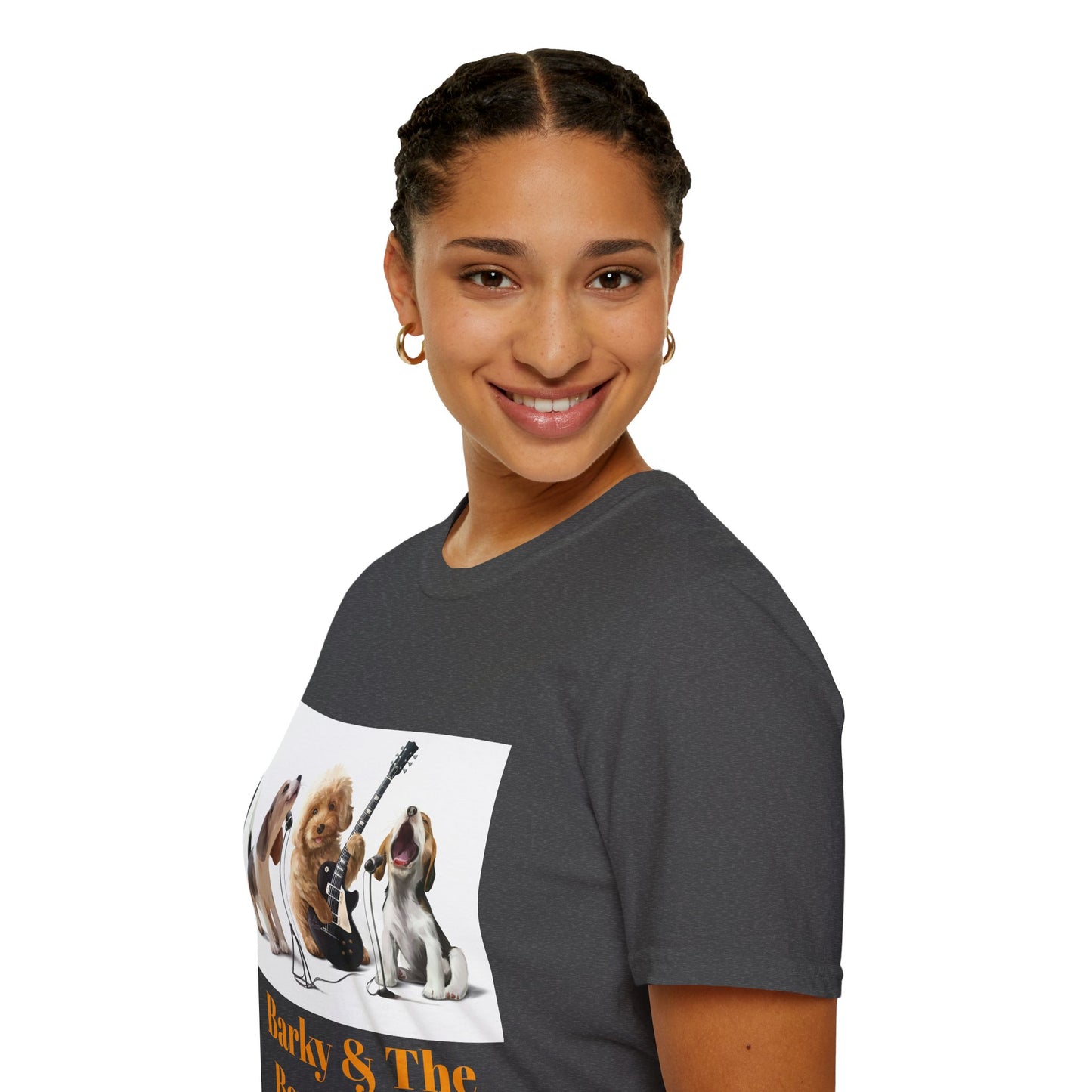 Dog Band T‑Shirt — "Barky & The Bow Wow's" Graphic Tee