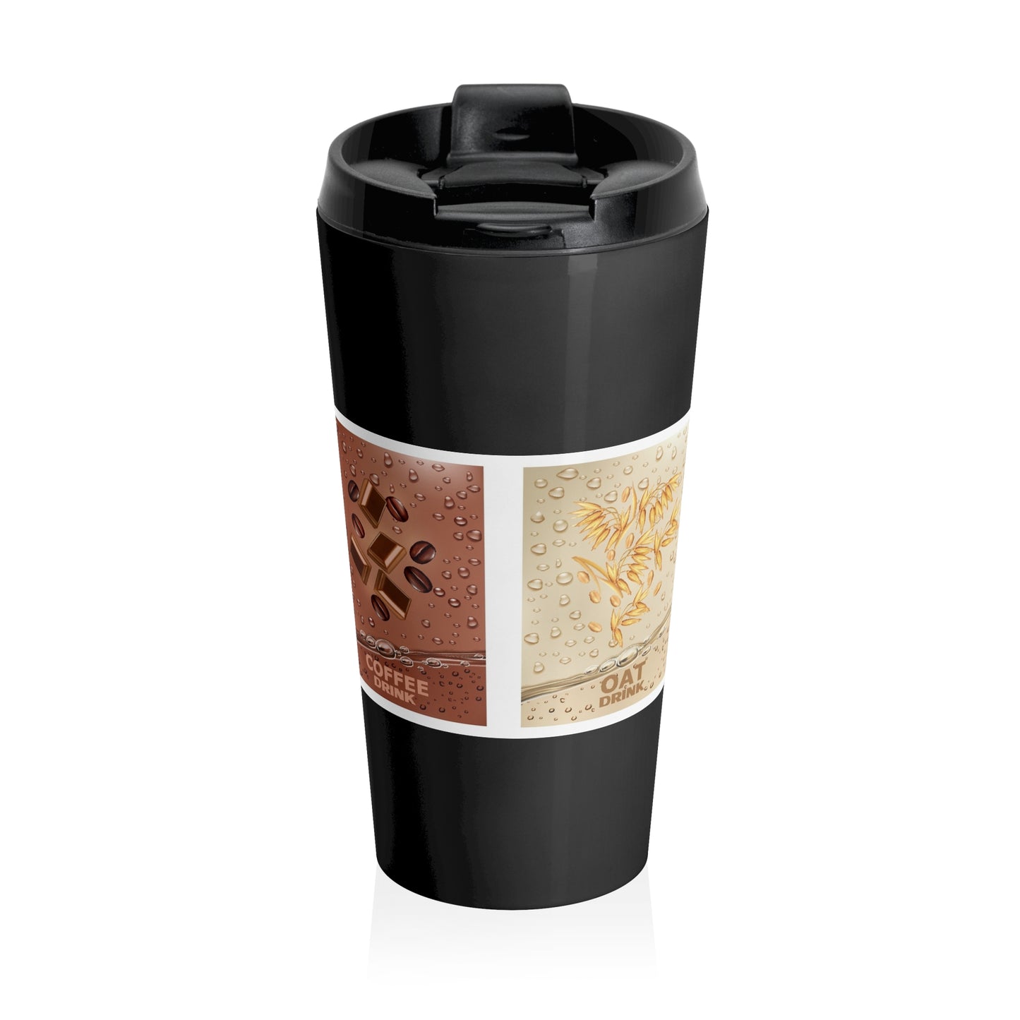 Multi- Purposes, Stainless Steel Travel Mug, (Black)
