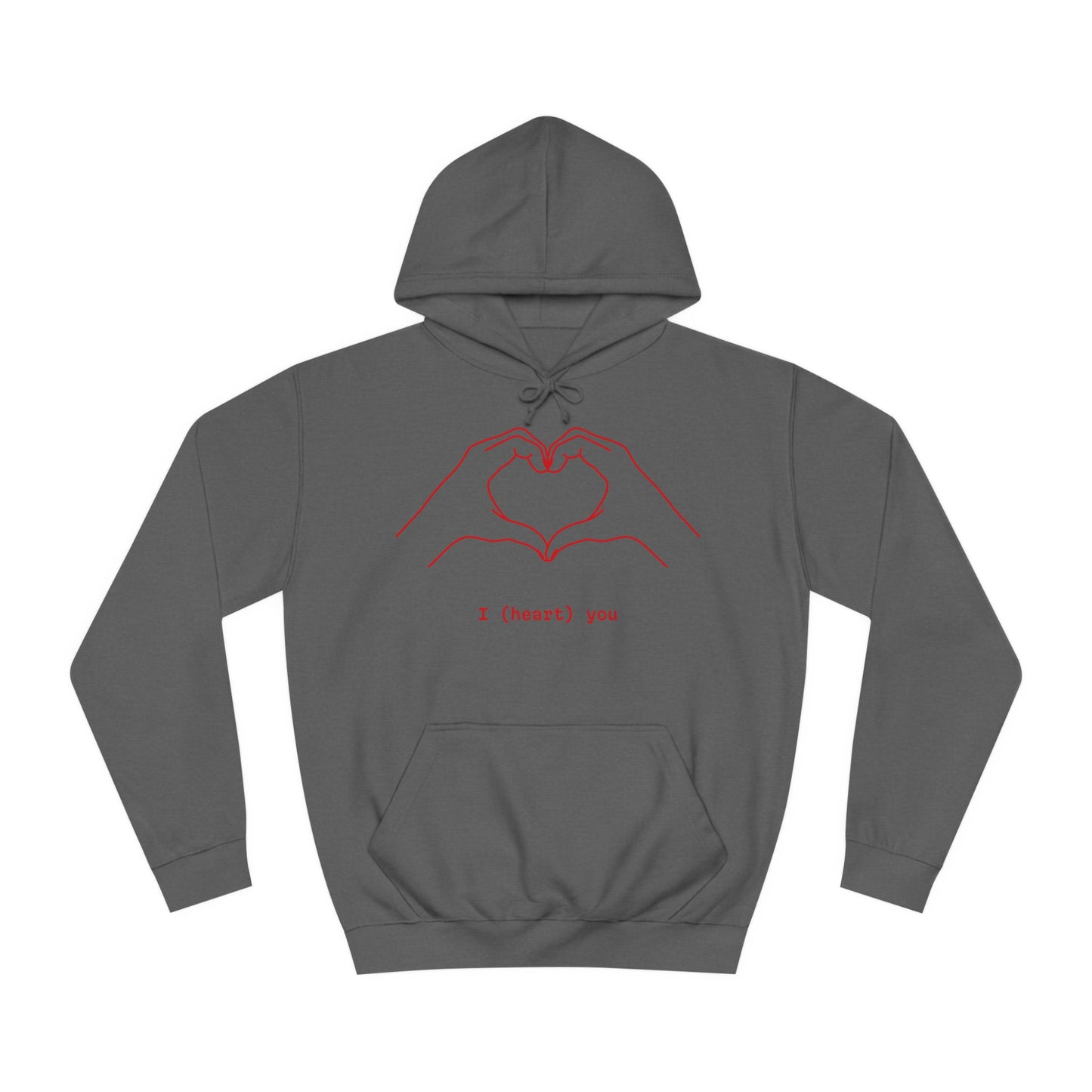 Unisex Heart College Hoodie