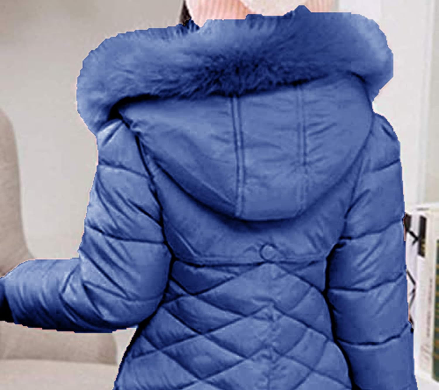 Miss Bei Girls' Puffer down Coat Winter Jacket Parka down Coat Overcoat with Fur Hood