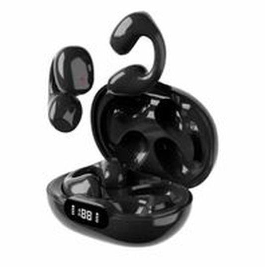 Headphones Earphones Wireless Ear Clip Non in Ear Digital Display Bluetooth Headset Gaming Painless Wearing Ultra Long Lasting Sports 231030