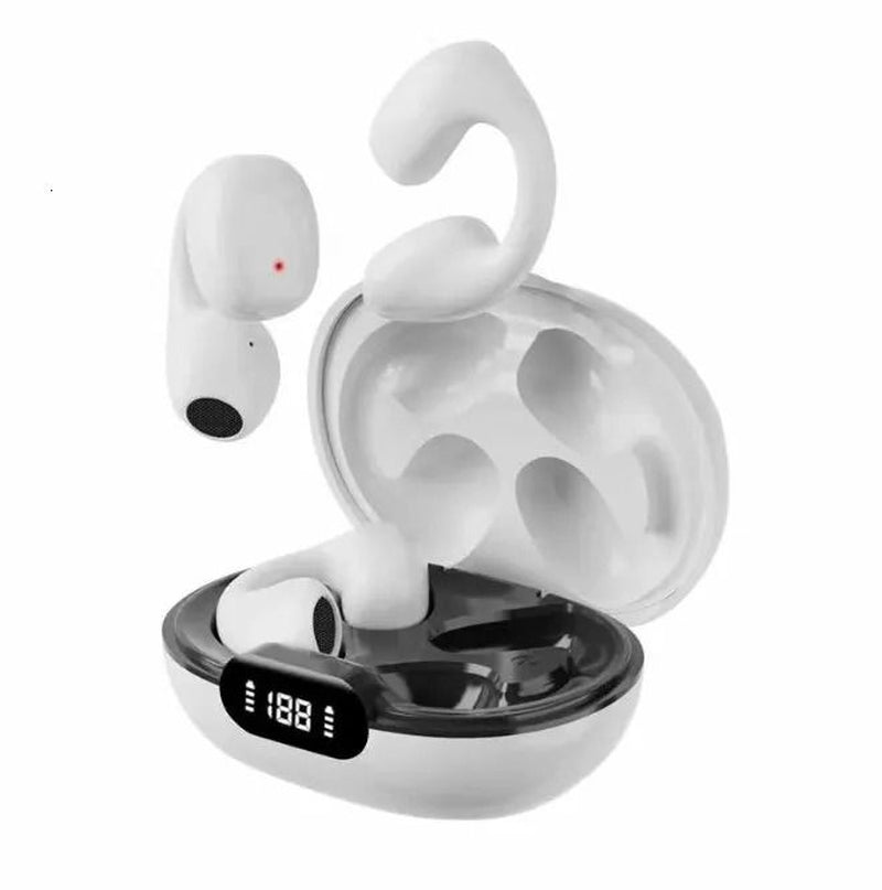 Headphones Earphones Wireless Ear Clip Non in Ear Digital Display Bluetooth Headset Gaming Painless Wearing Ultra Long Lasting Sports 231030