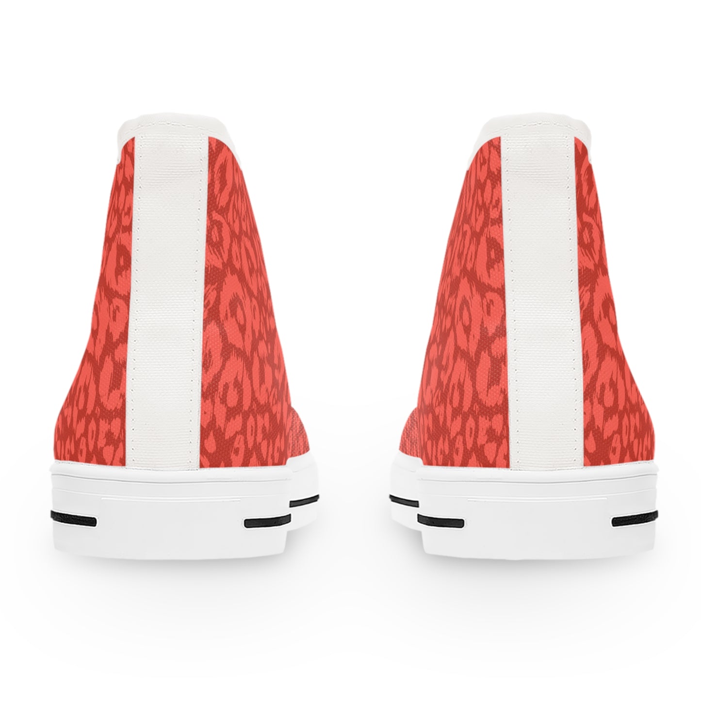 Colored Leopard print Design, Women's High Top Sneakers