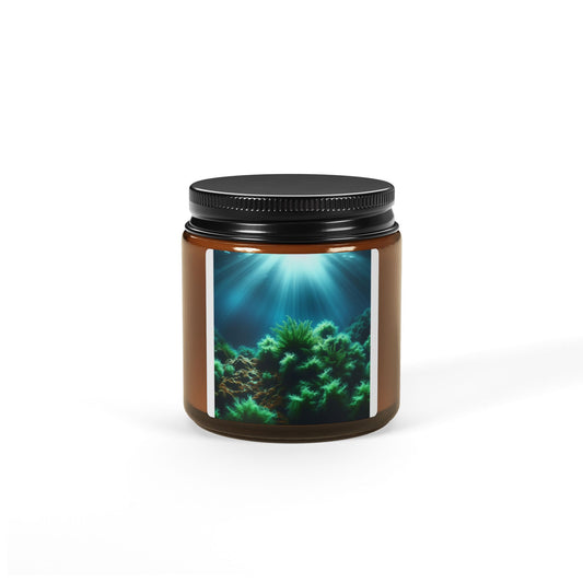 Scented Soy Candle (Multi-Size, Amber Jar)