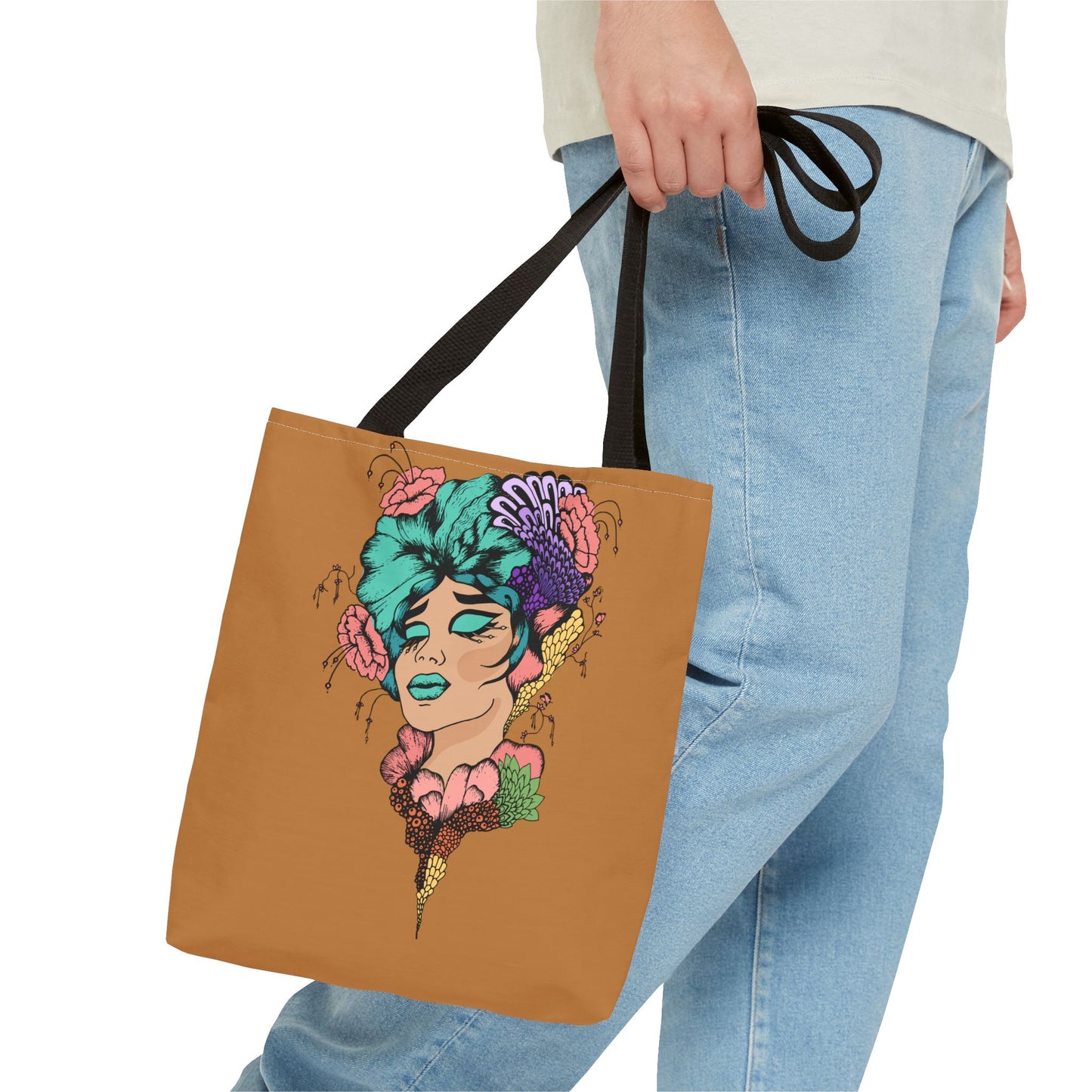 Blue Hair, Tote Bag (AOP)
