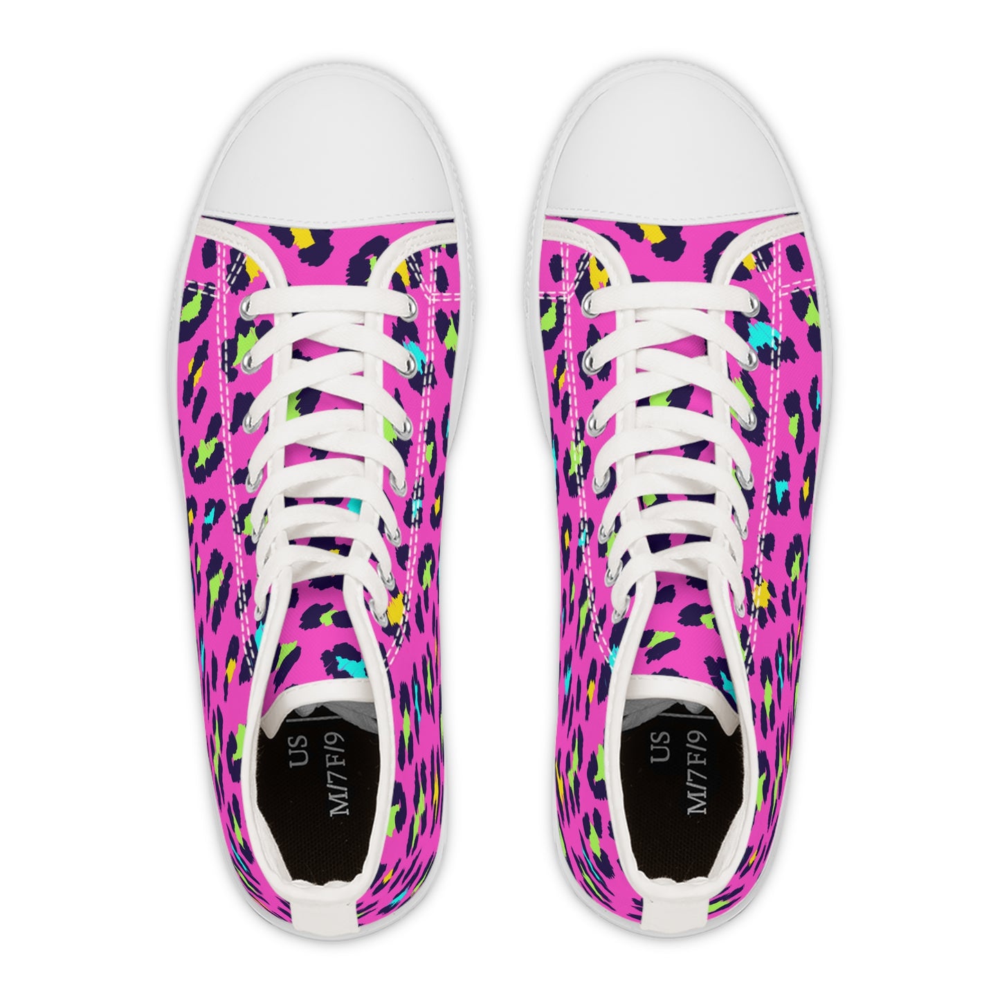 Hot pink/Speckles, Women's High Top Sneakers