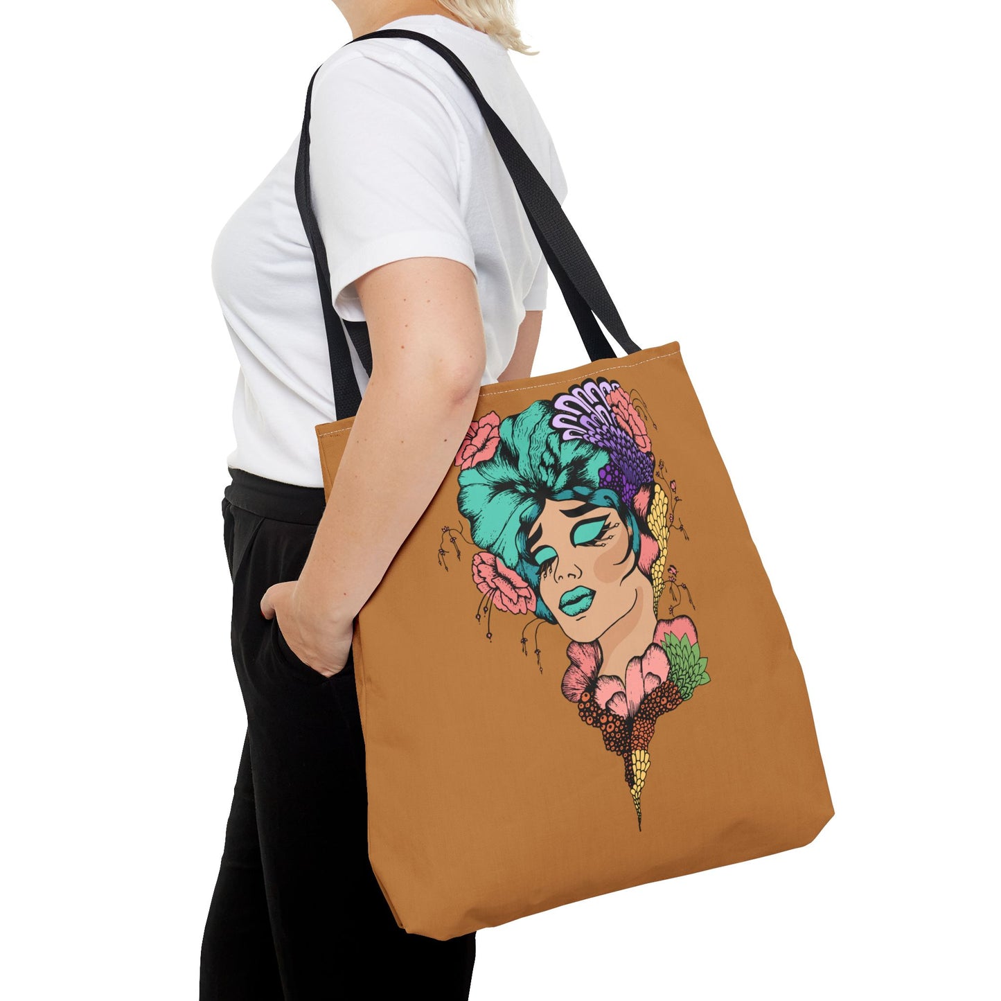 Blue Hair, Tote Bag (AOP)