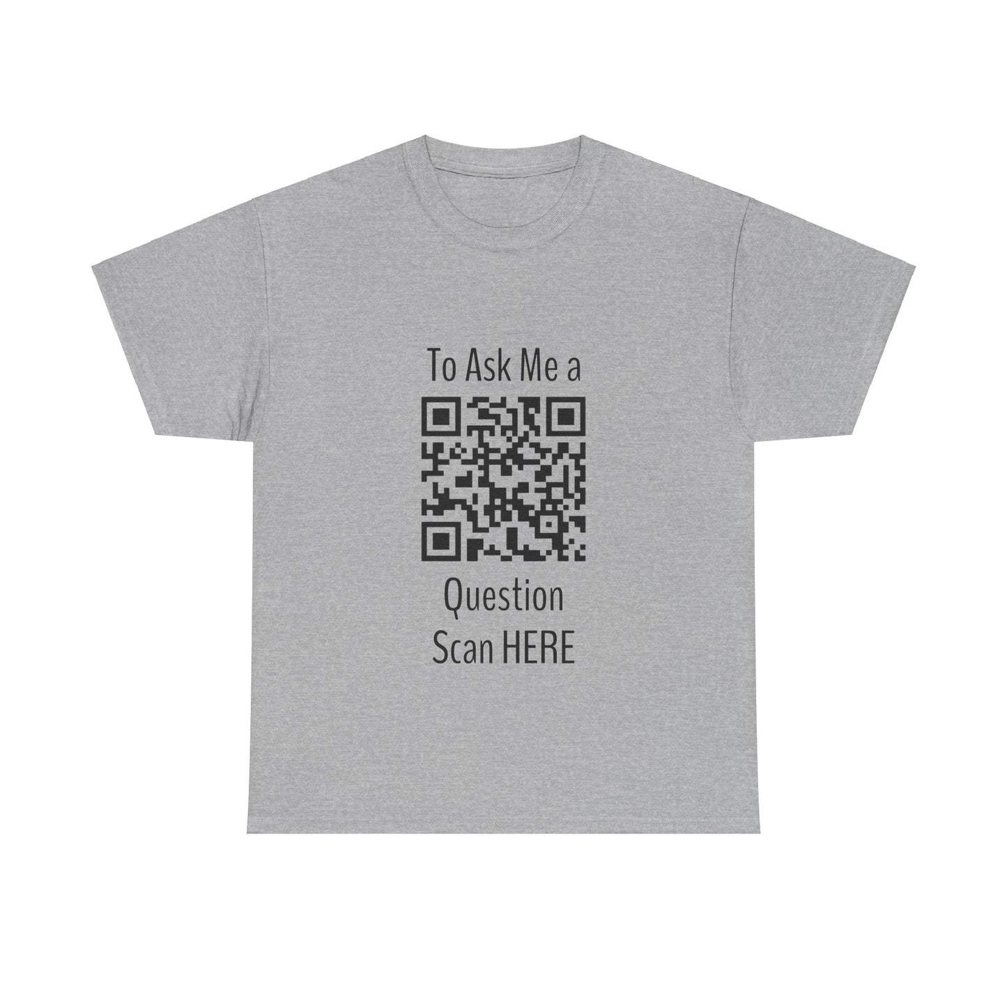 Scan Here, Unisex Heavy Cotton Tee