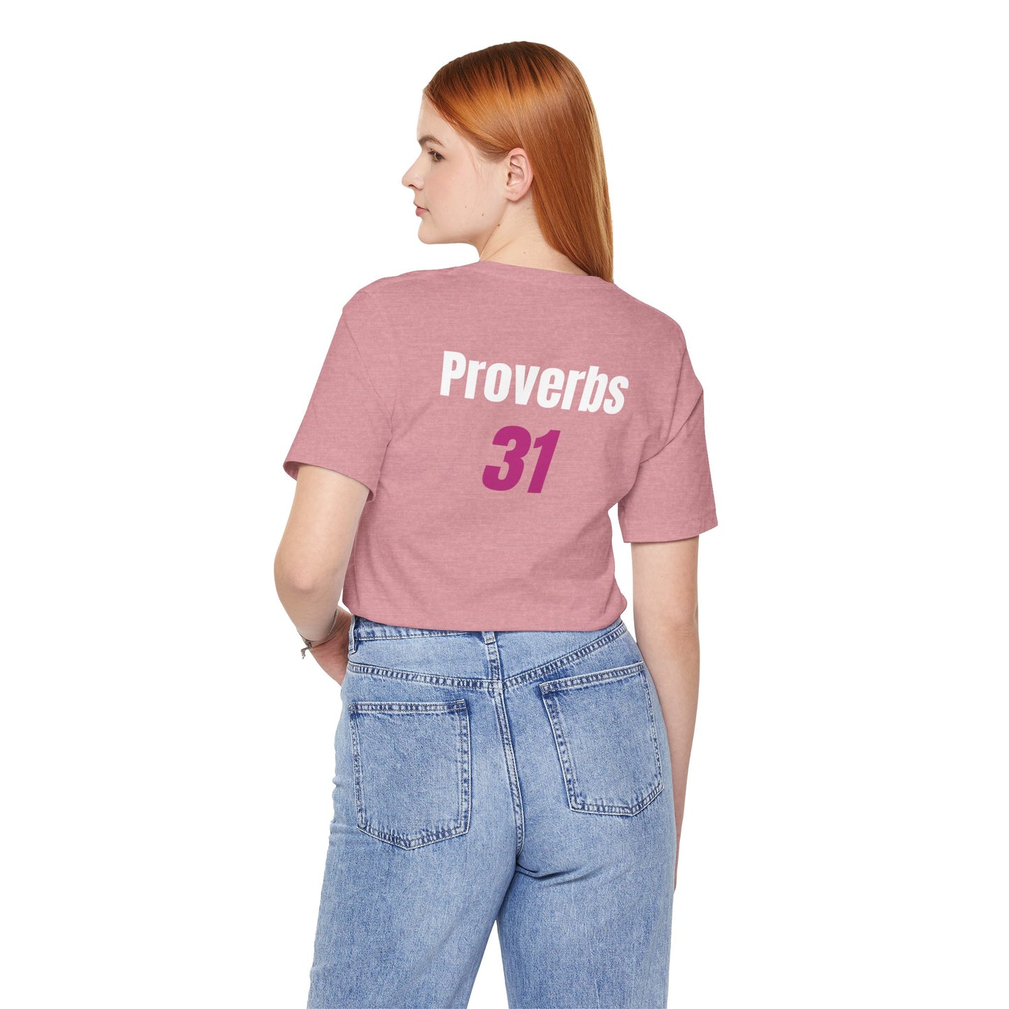 Proverbs 31, Unisex Jersey Short Sleeve Tee