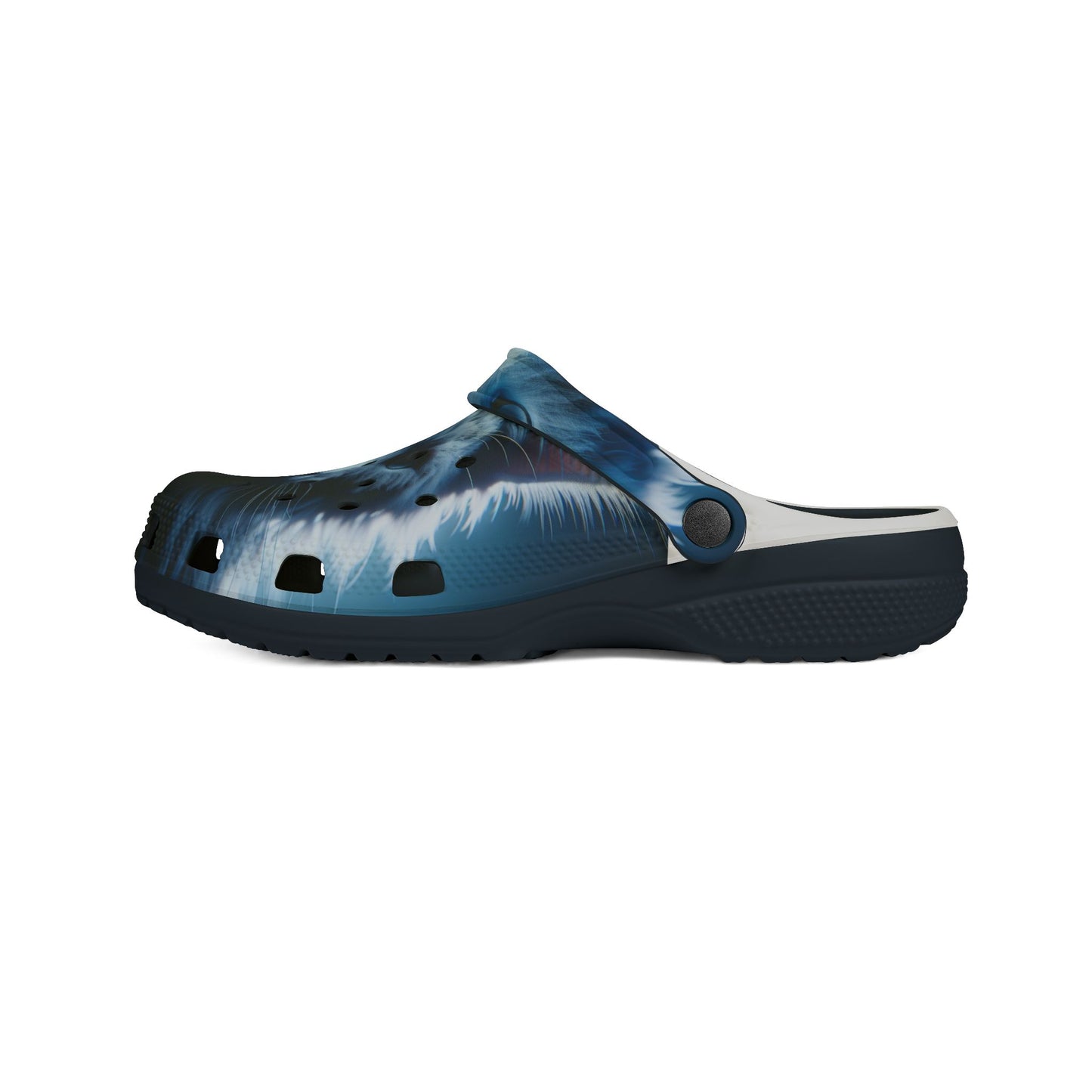 Kitty Print (Blue), EVA Foam Rubber Shoes (AOP)
