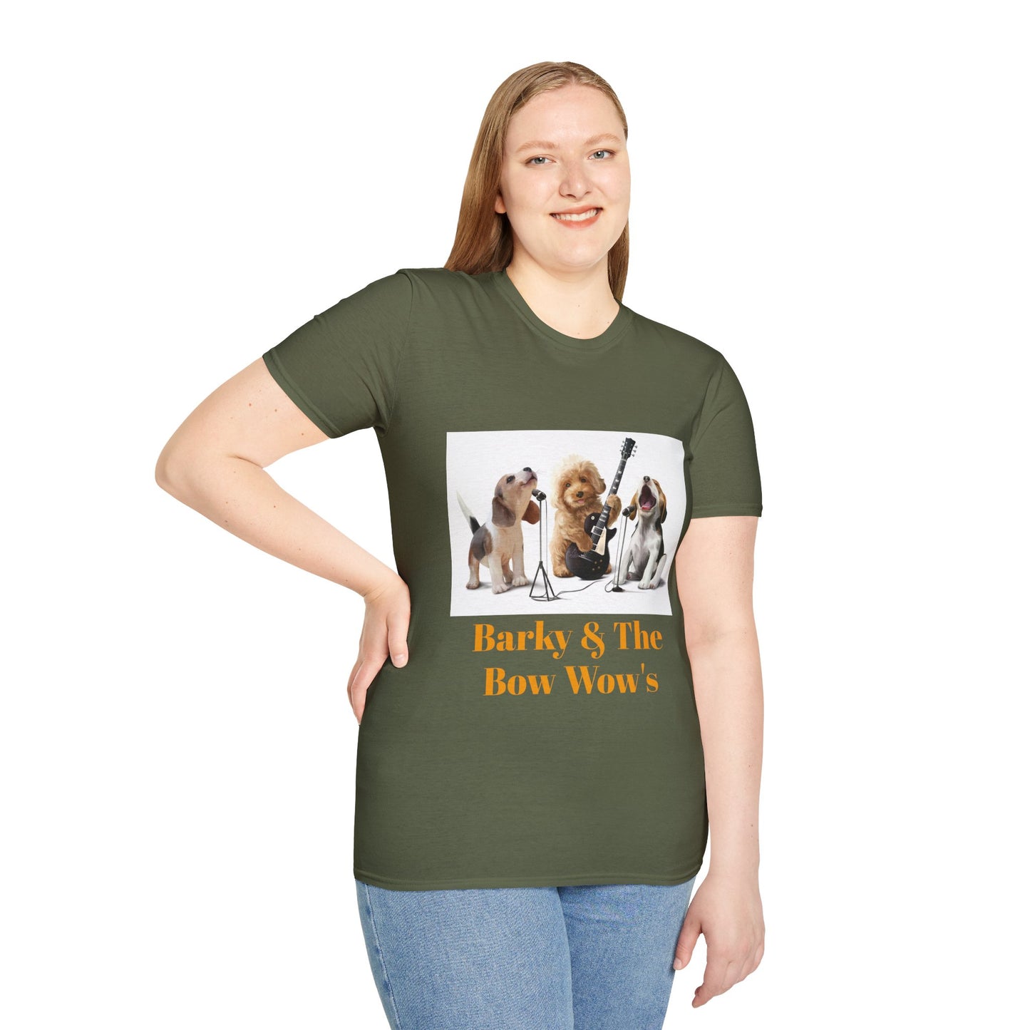 Dog Band T‑Shirt — "Barky & The Bow Wow's" Graphic Tee