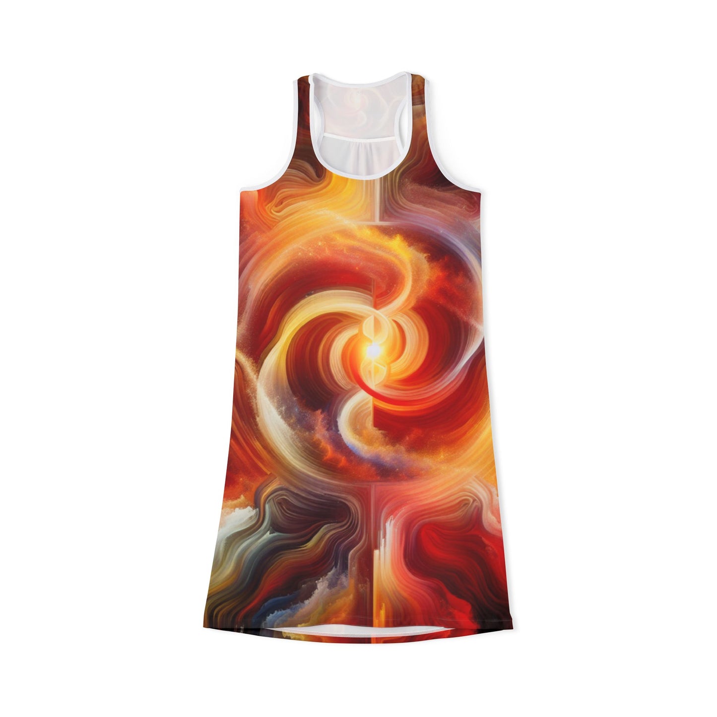 Multi Spiral Color, Women's Racerback Dress (AOP)