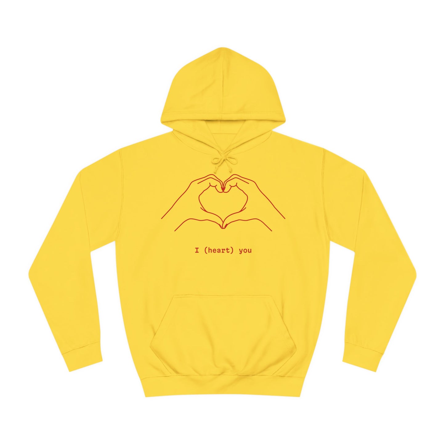 Unisex Heart College Hoodie