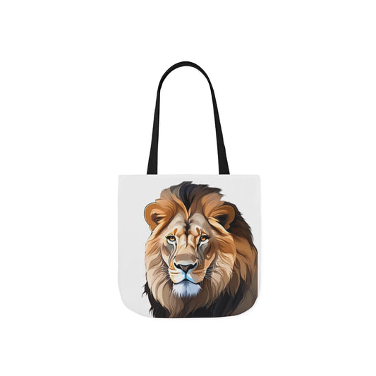 Lion Head, Canvas Tote Bag, 5-Color Straps