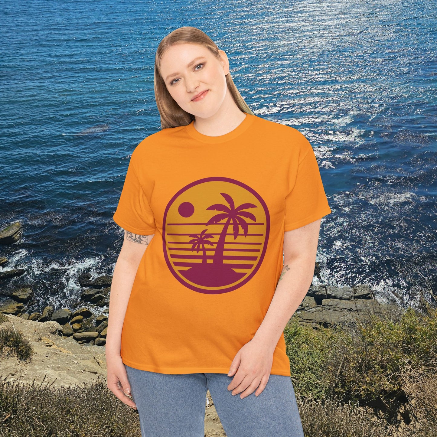 Tropical Island Unisex Heavy Cotton Tee