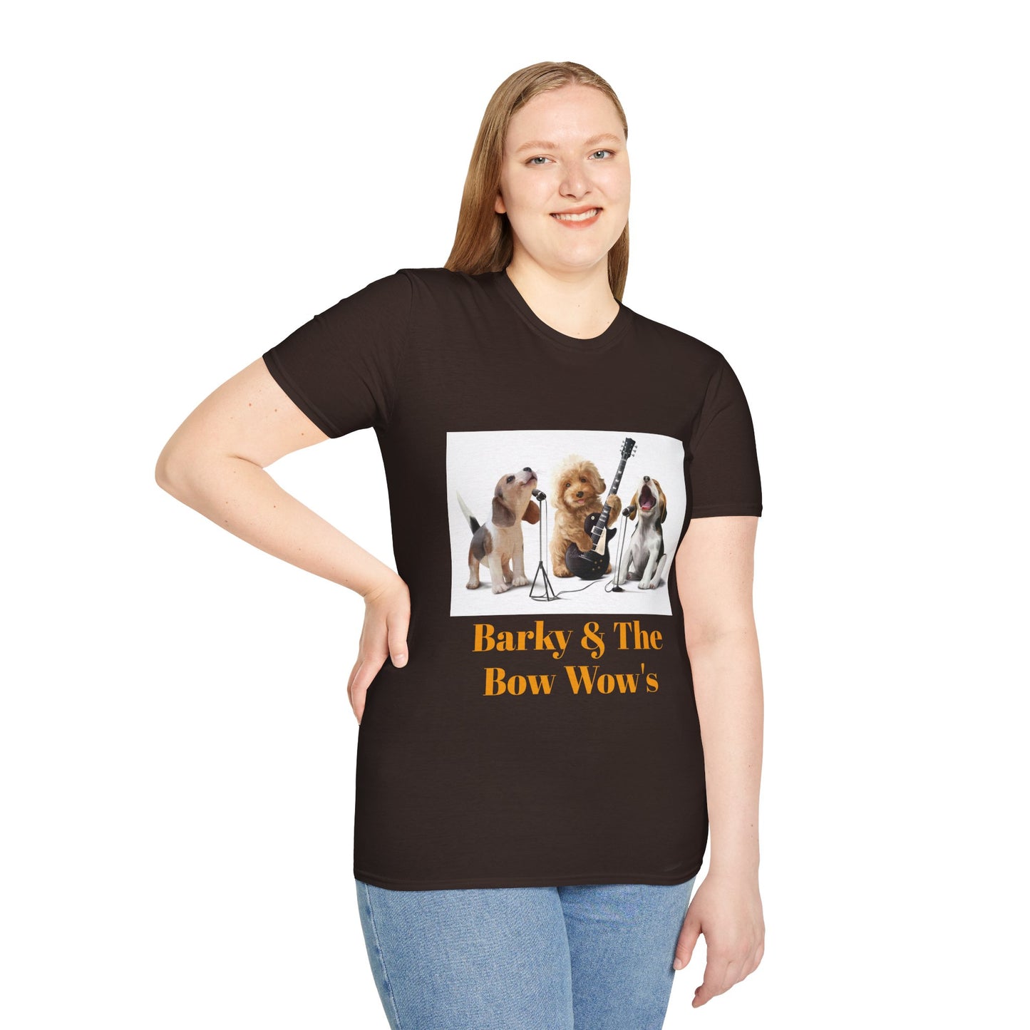 Dog Band T‑Shirt — "Barky & The Bow Wow's" Graphic Tee