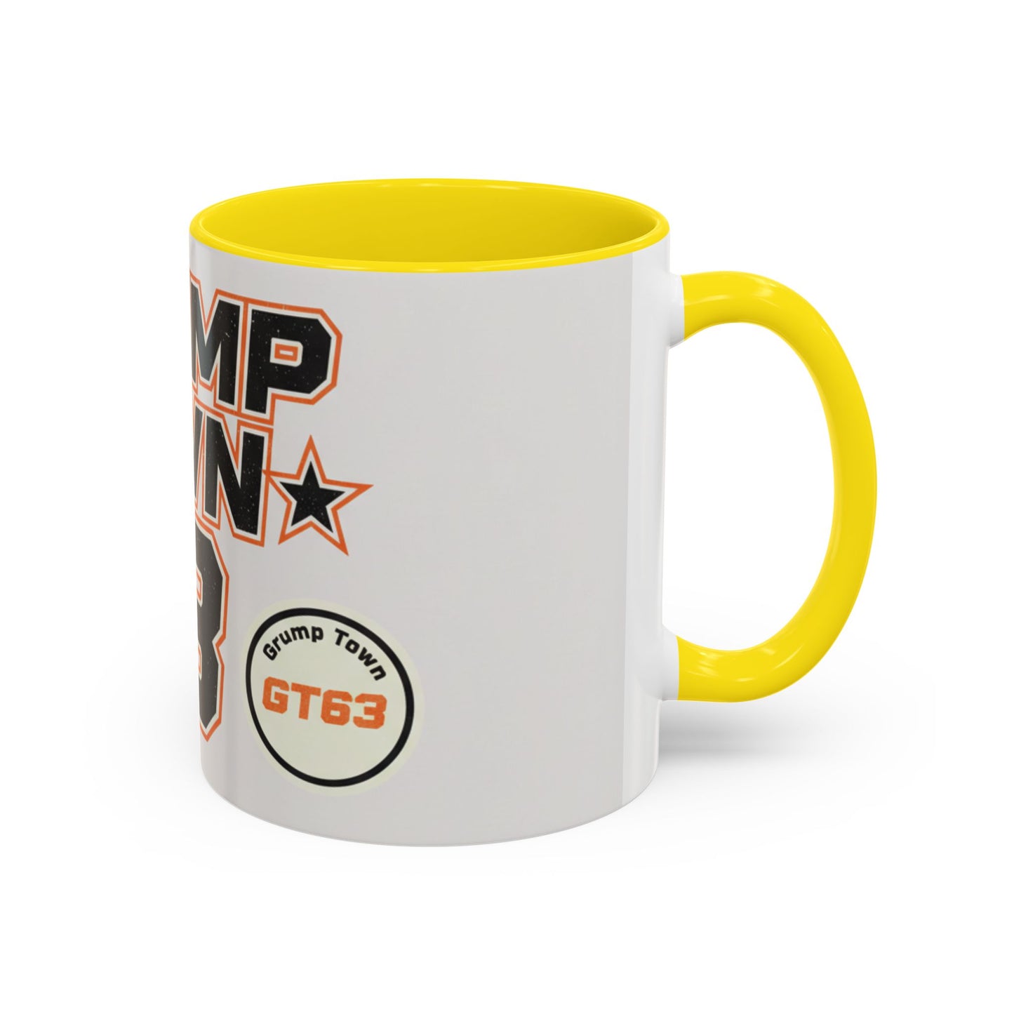 Accent Coffee Mug — 'Crump Town 63' Retro Racing Logo Coffee Mug (11/15oz)