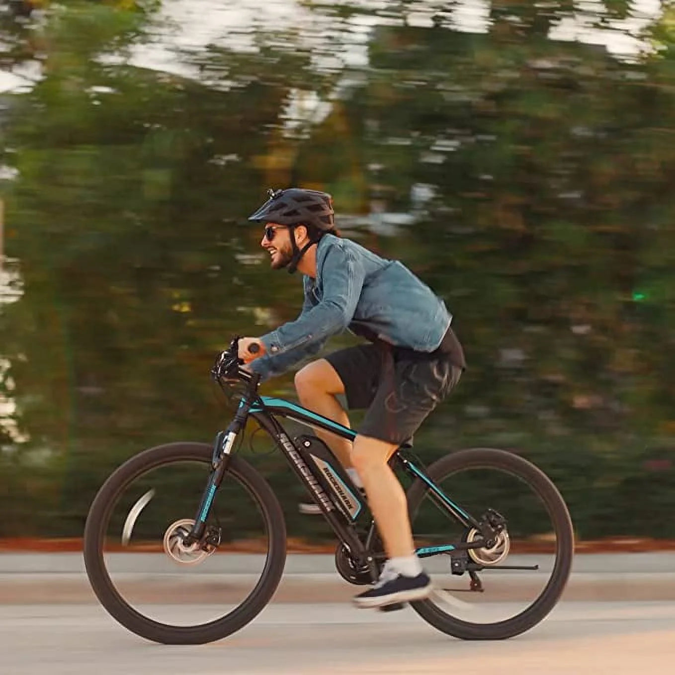 Rockshark Electric Bike Electric Mountain Bike Aluminum 26/27.5 Inch 350W 20MPH Adults E-Bike Shimano 21 Speed Disc Brake Suspension Fork with 36V 10.4Ah Removable Battery