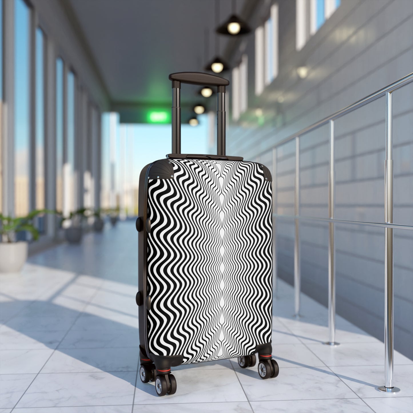 Suitcases, Sm, Med, Lrg, Waive 3D lines