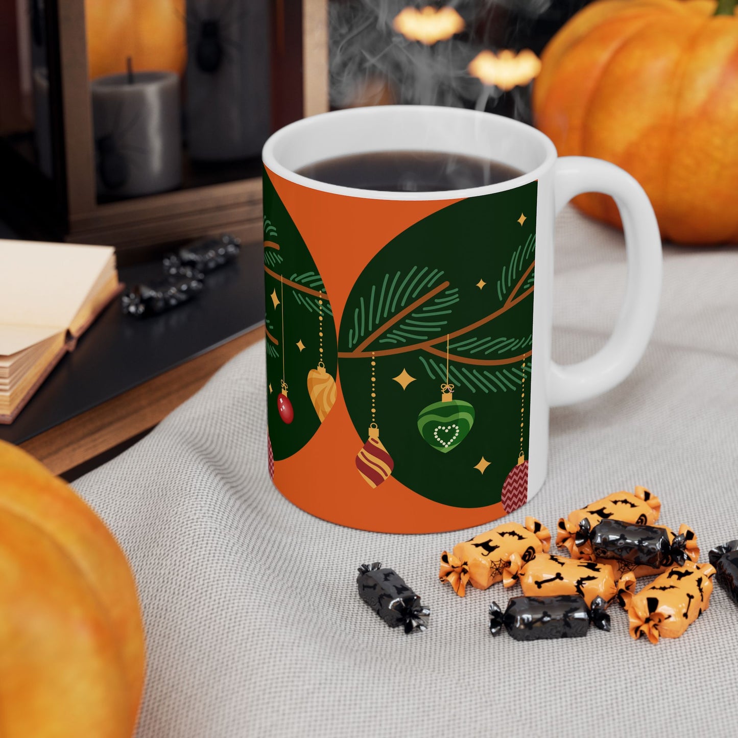 Xmas warmth, Ceramic Mug, (11oz, 15oz)