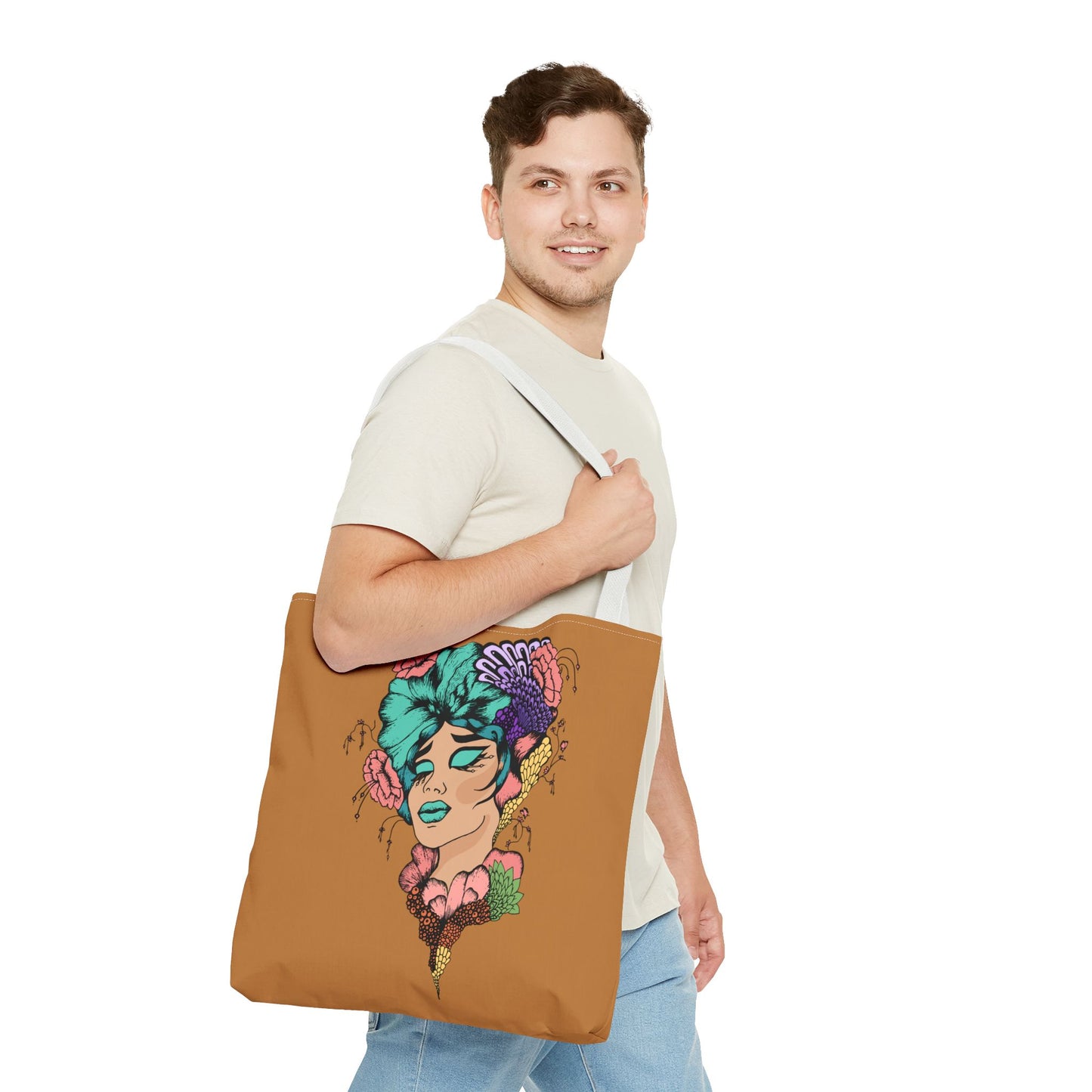 Blue Hair, Tote Bag (AOP)
