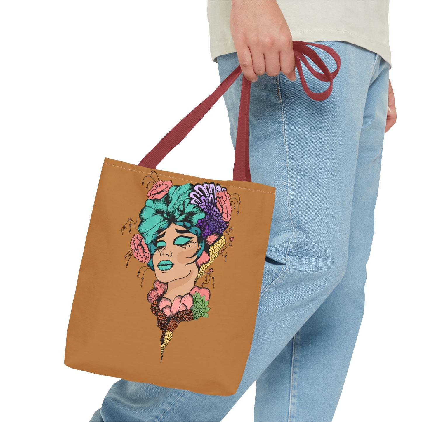 Blue Hair, Tote Bag (AOP)