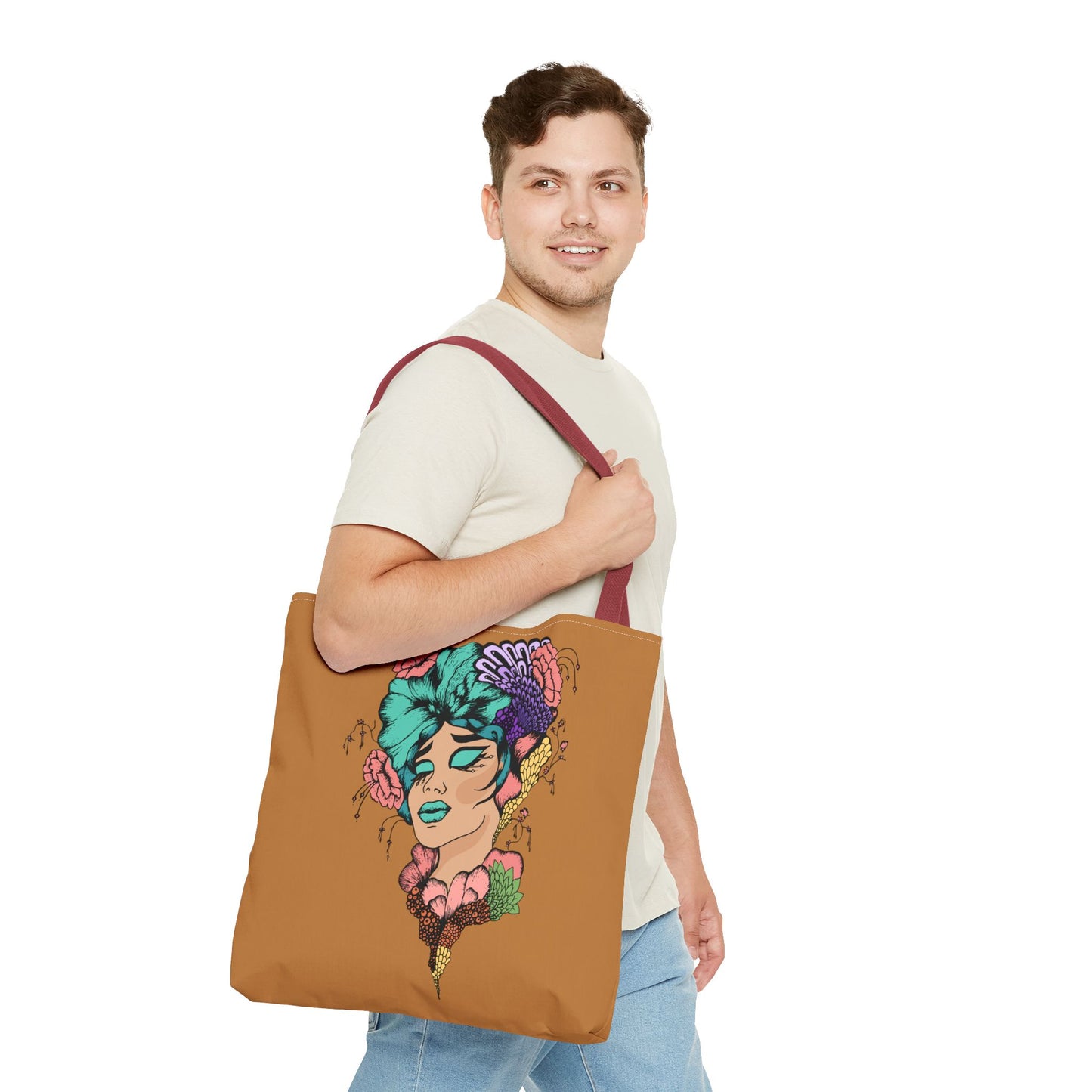 Blue Hair, Tote Bag (AOP)