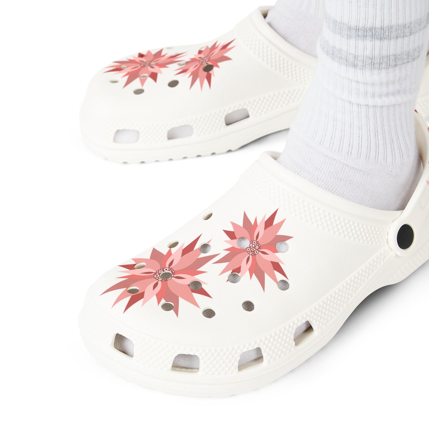 Flower Power, EVA Foam Rubber Shoes (AOP)