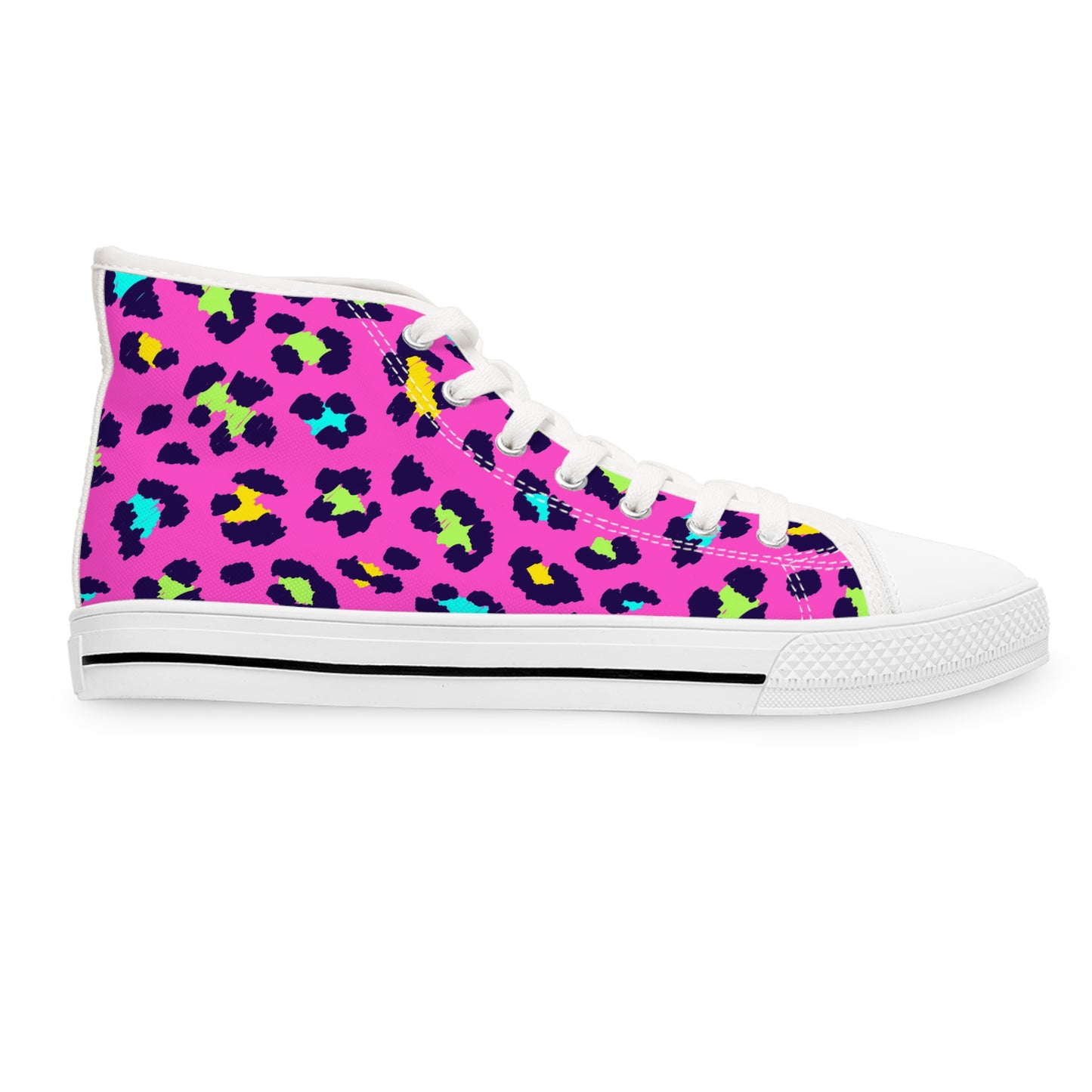 Hot pink/Speckles, Women's High Top Sneakers